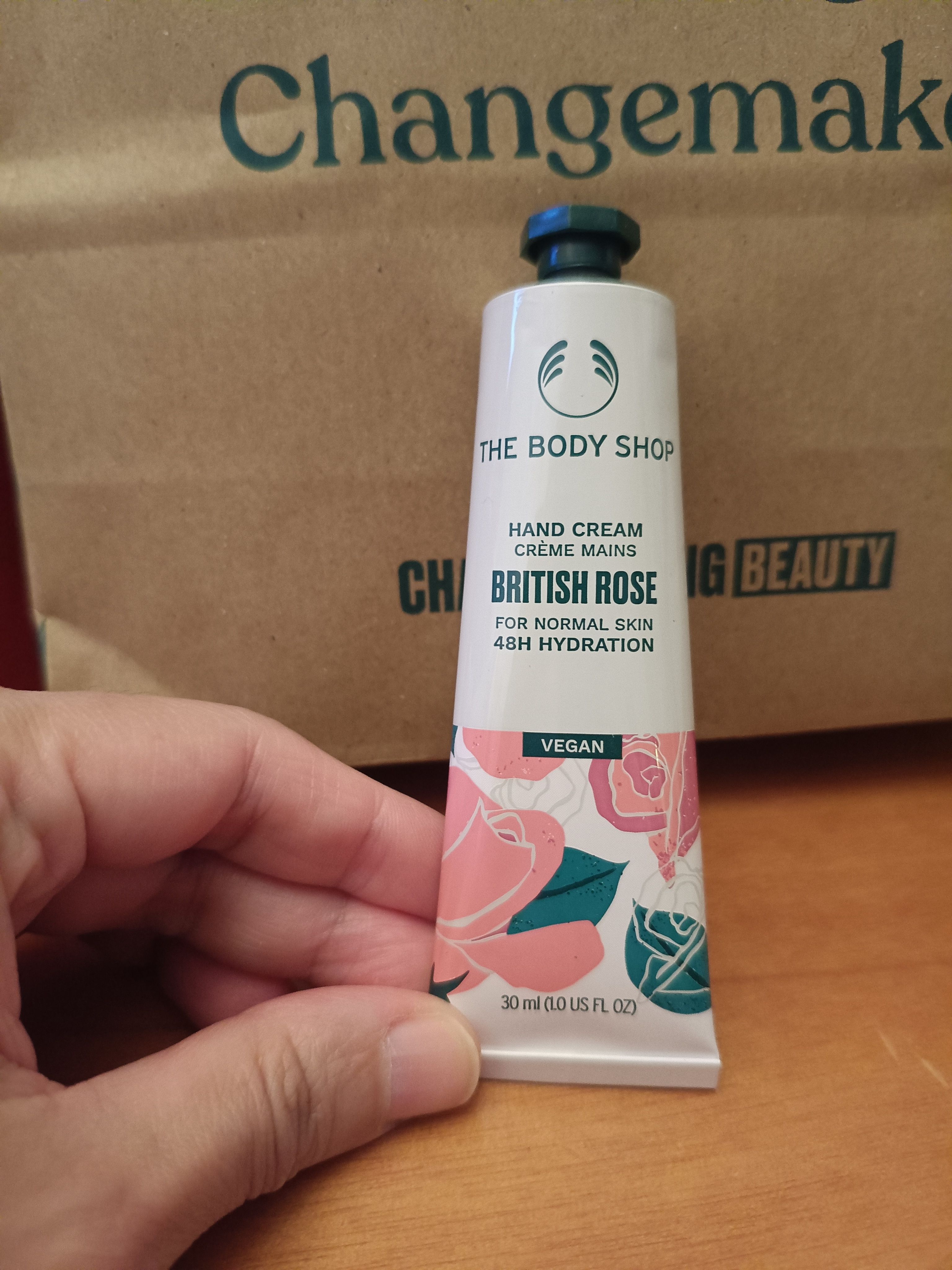 The Body Shop 英倫玫瑰潤手霜 真實評價/實測照片 byPy**ee 2