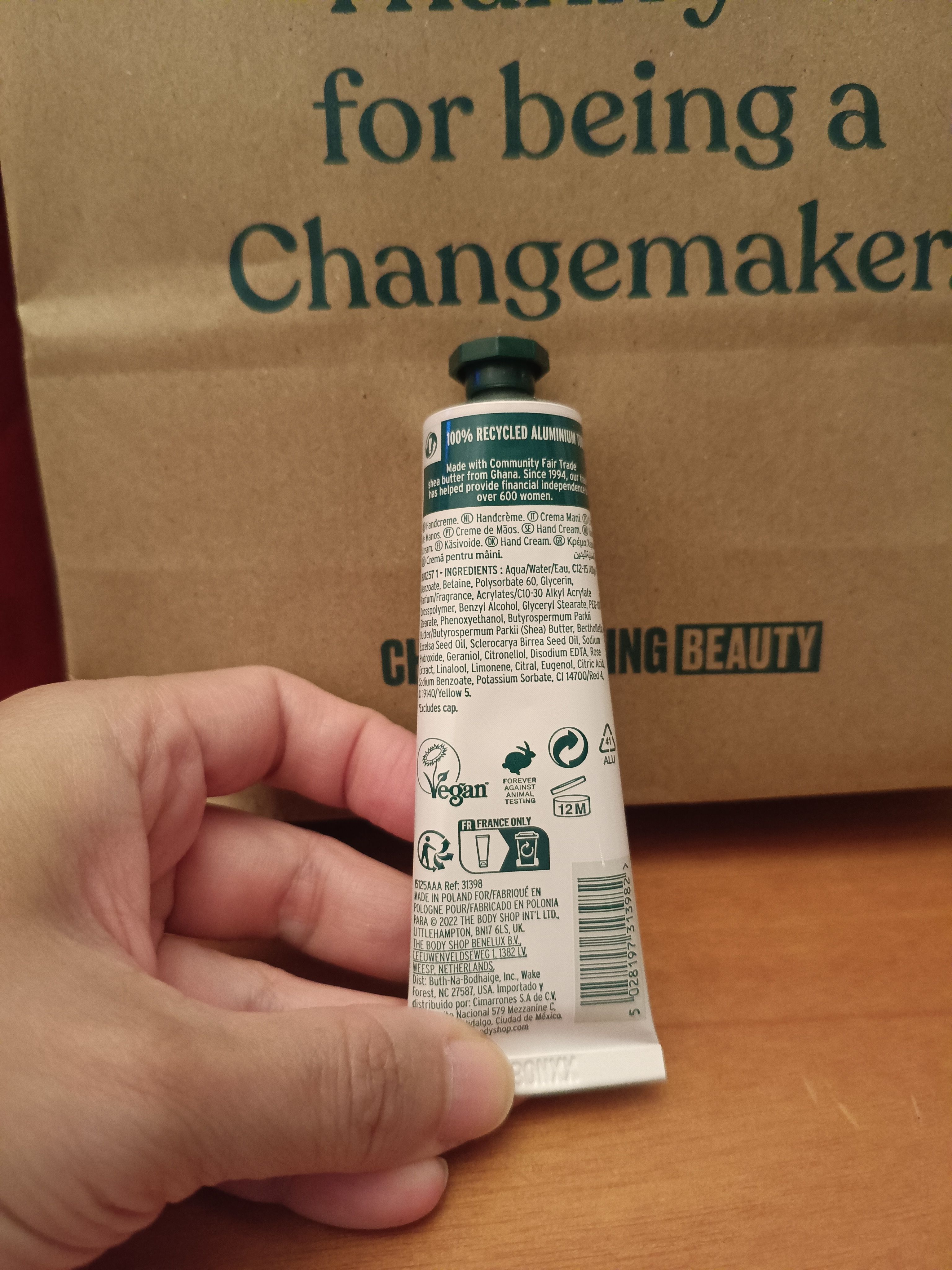 The Body Shop 英倫玫瑰潤手霜 真實評價/實測照片 byPy**ee 1