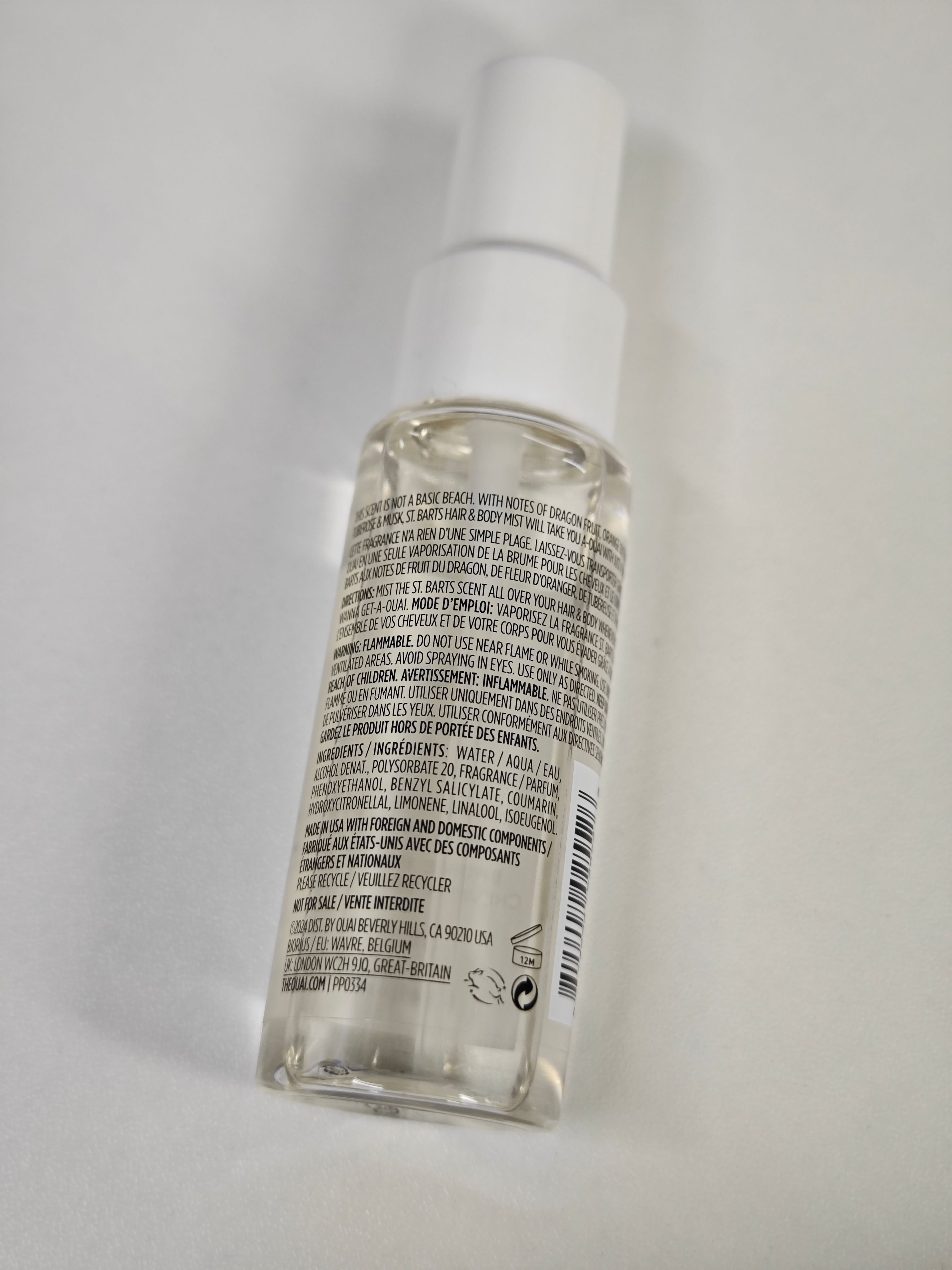 Ouai St. Barts 頭髮和身體噴霧 真實評價/用後感 byMil****bor 2 Ouai St. Barts 頭髮和身體噴霧 真實評價/實測照片 byMil****bor 2