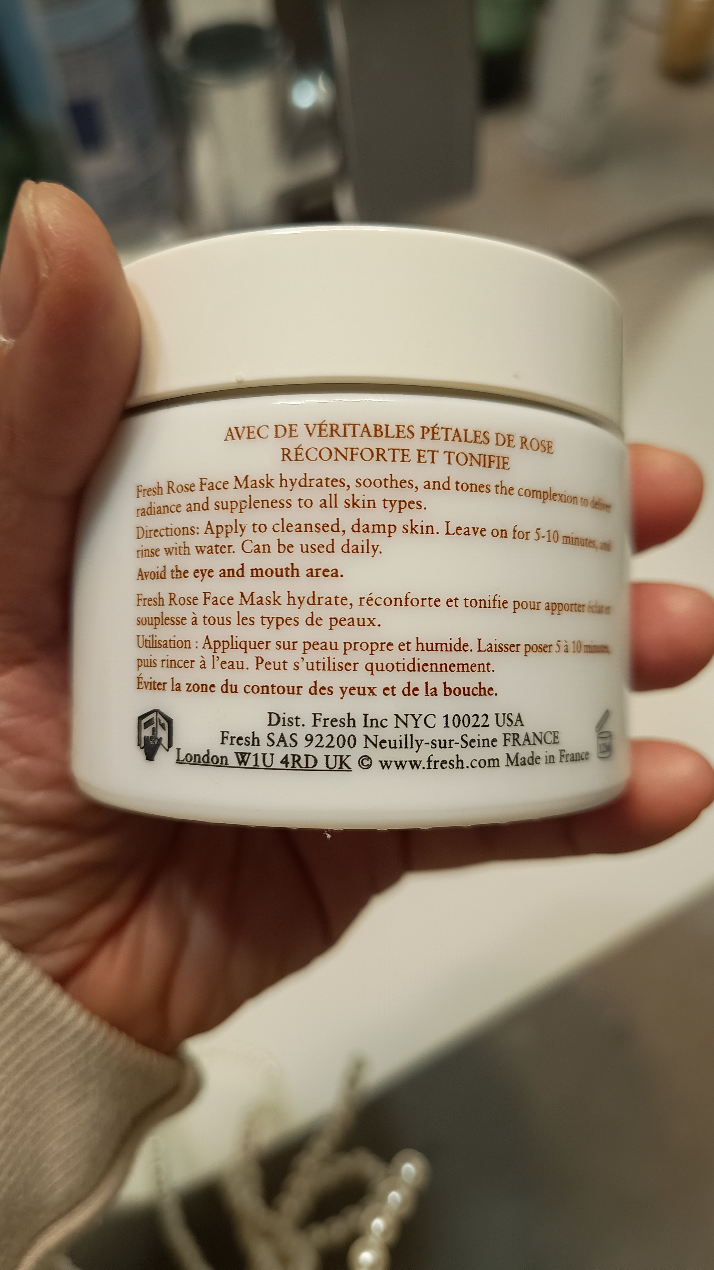 Fresh 玫瑰保濕面膜 真實評價/用後感 bymok*****************com 1 Fresh 玫瑰保濕面膜 真實評價/實測照片 bymok*****************com 1