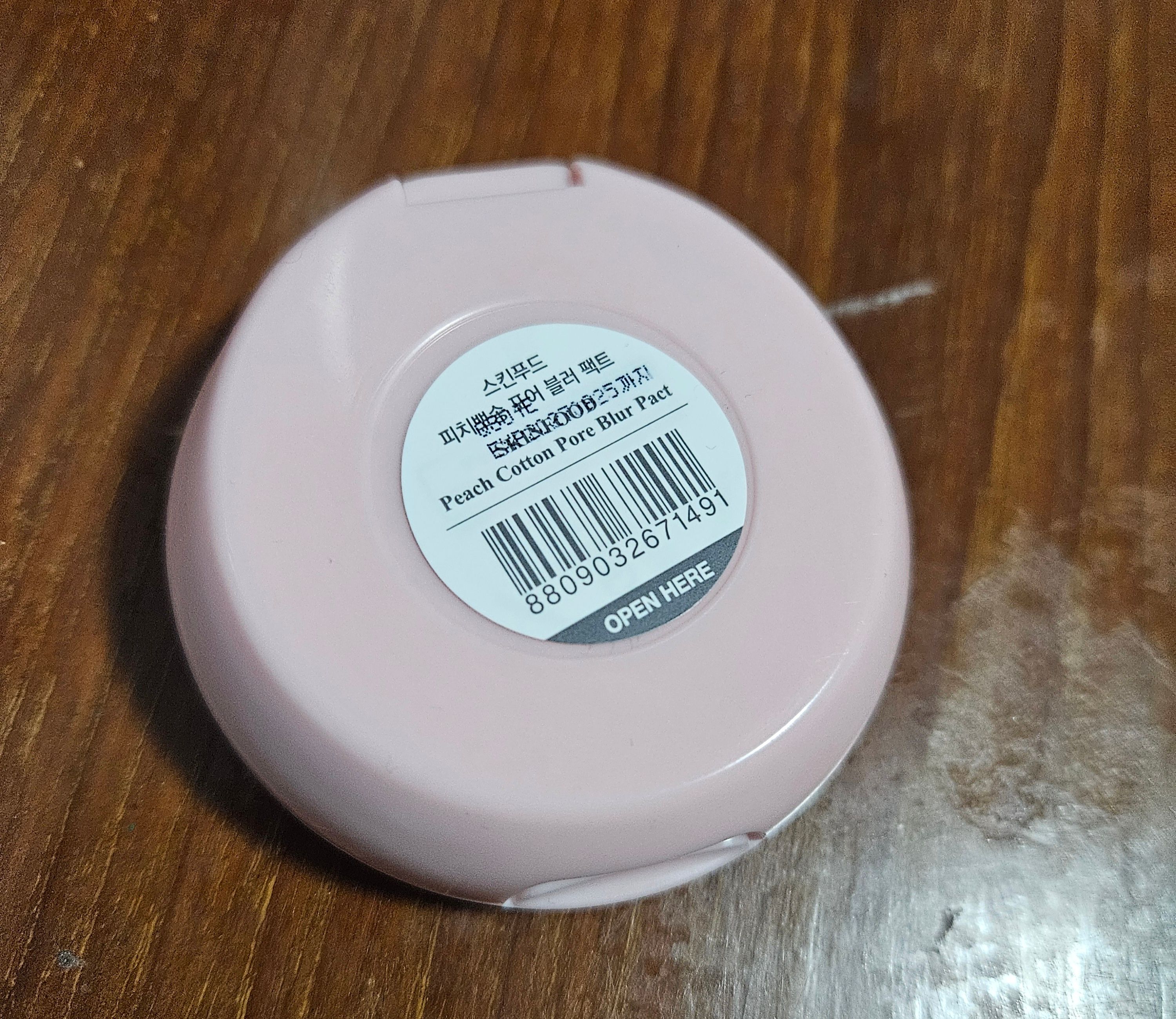 Skinfood 蜜桃定妝控油碎粉 真實評價/實測照片 byK*K 1