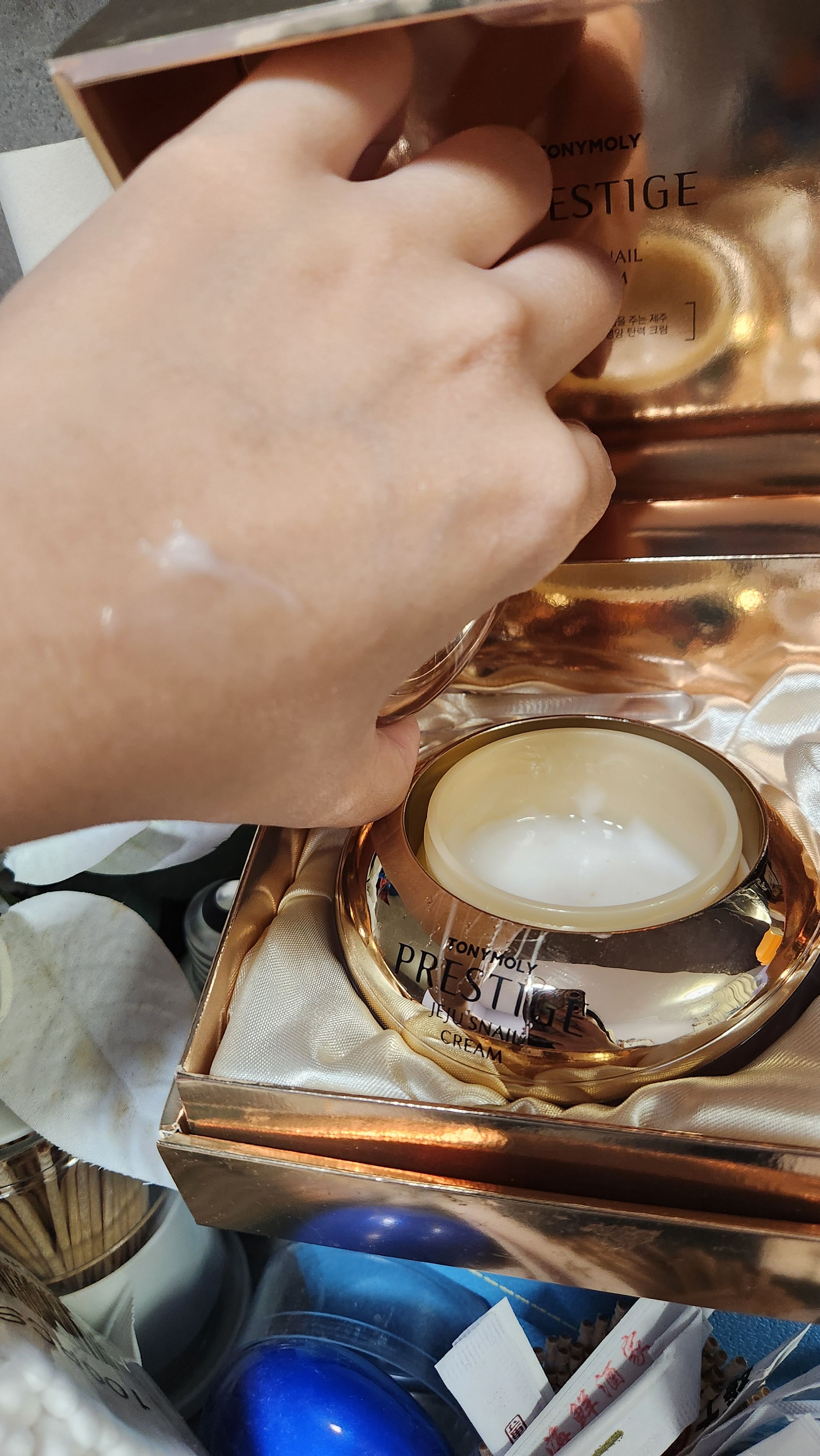 Tony Moly 黃金蝸牛面霜 真實評價/實測照片 byYa****NG 1