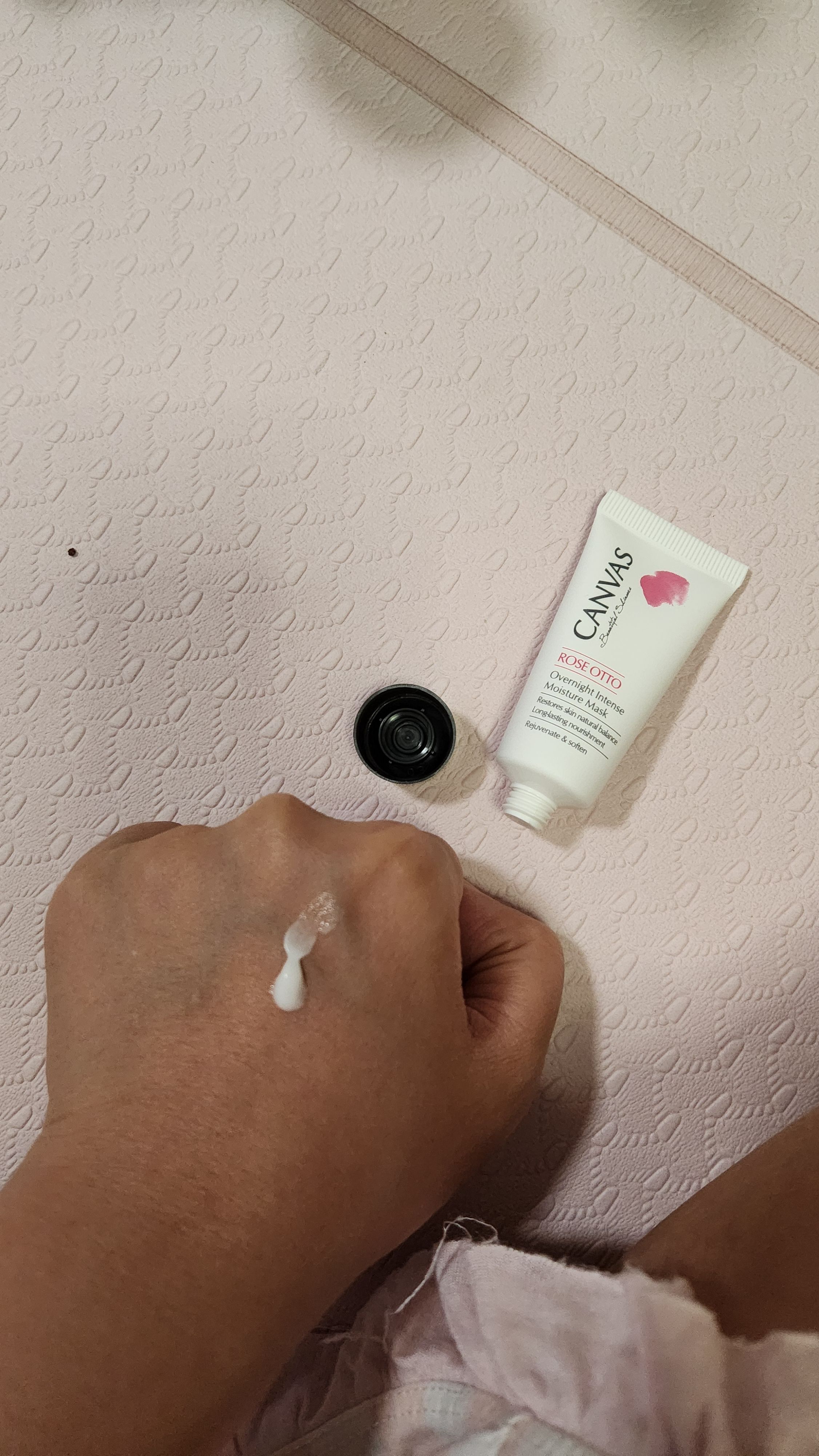 Canvas 玫瑰滋潤補濕睡眠面膜 真實評價/實測照片 byYa****NG 1