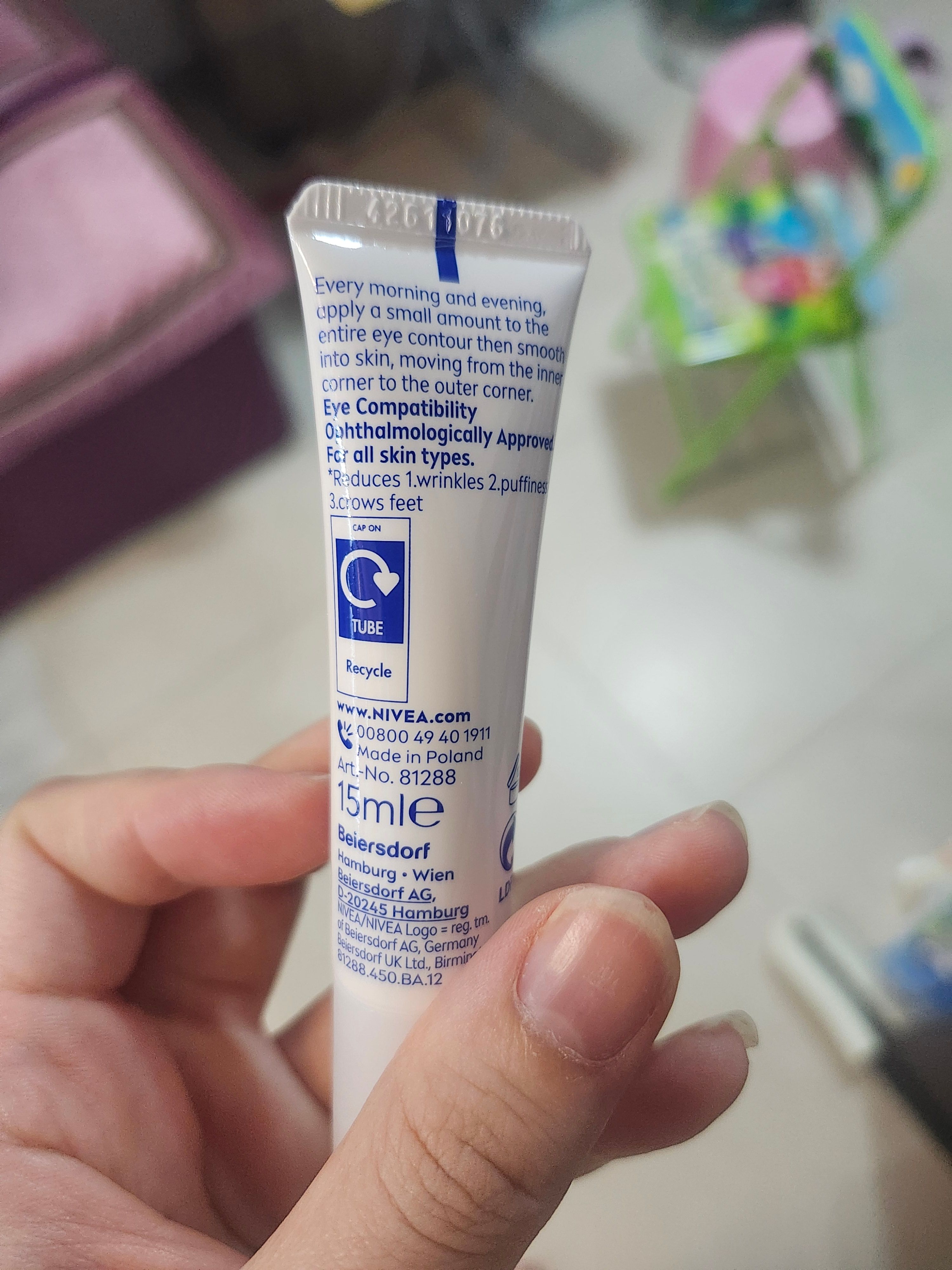 Nivea Q10 Power 眼部抗皺修護霜 真實評價/實測照片 byHua*****ndy 3
