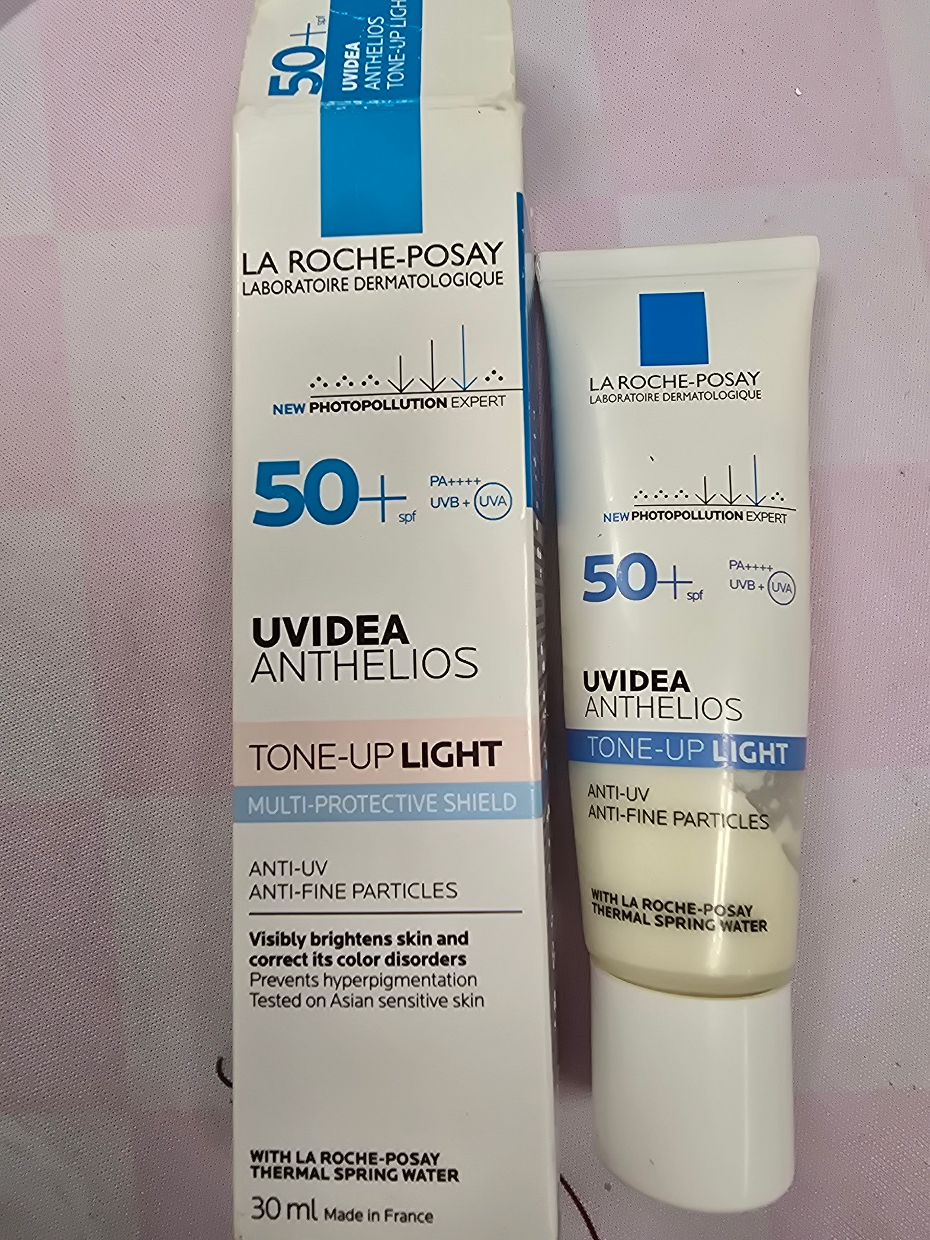 La Roche-Posay 每日高效提亮防曬霜 (粉色) 真實評價/實測照片 bykay***************com 1