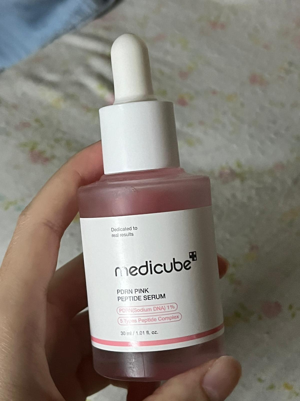 Medicube PDRN 粉紅胜肽膠原蛋白安瓶 真實評價/實測照片 byCry******ang 2