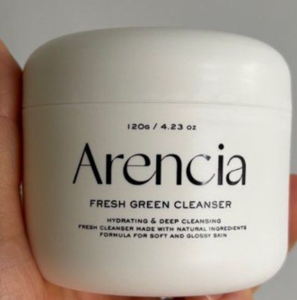 Arencia 綠色年糕保濕潔面乳 真實評價/實測照片 by 1