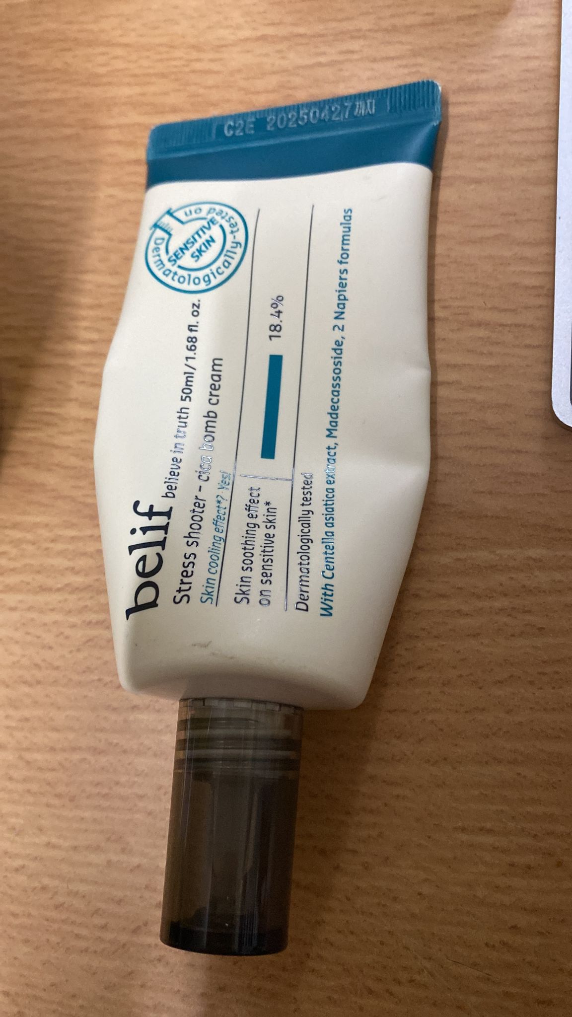 Belif 積雪草抗敏修復水潤炸彈霜 真實評價/實測照片 byPol***ear 1