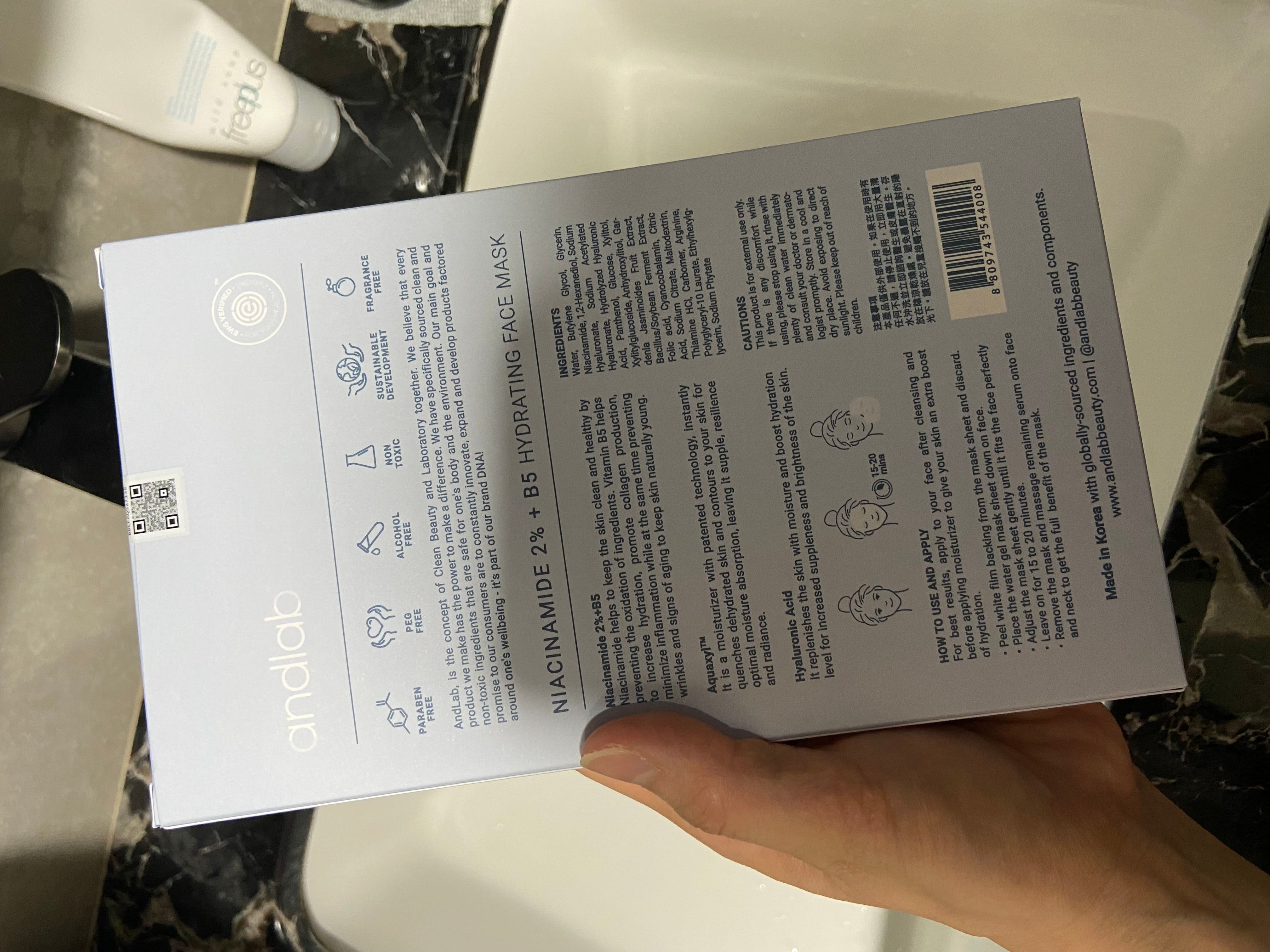 Andlab 零害美肌水滴面膜 真實評價/實測照片 byLov*****ing 1