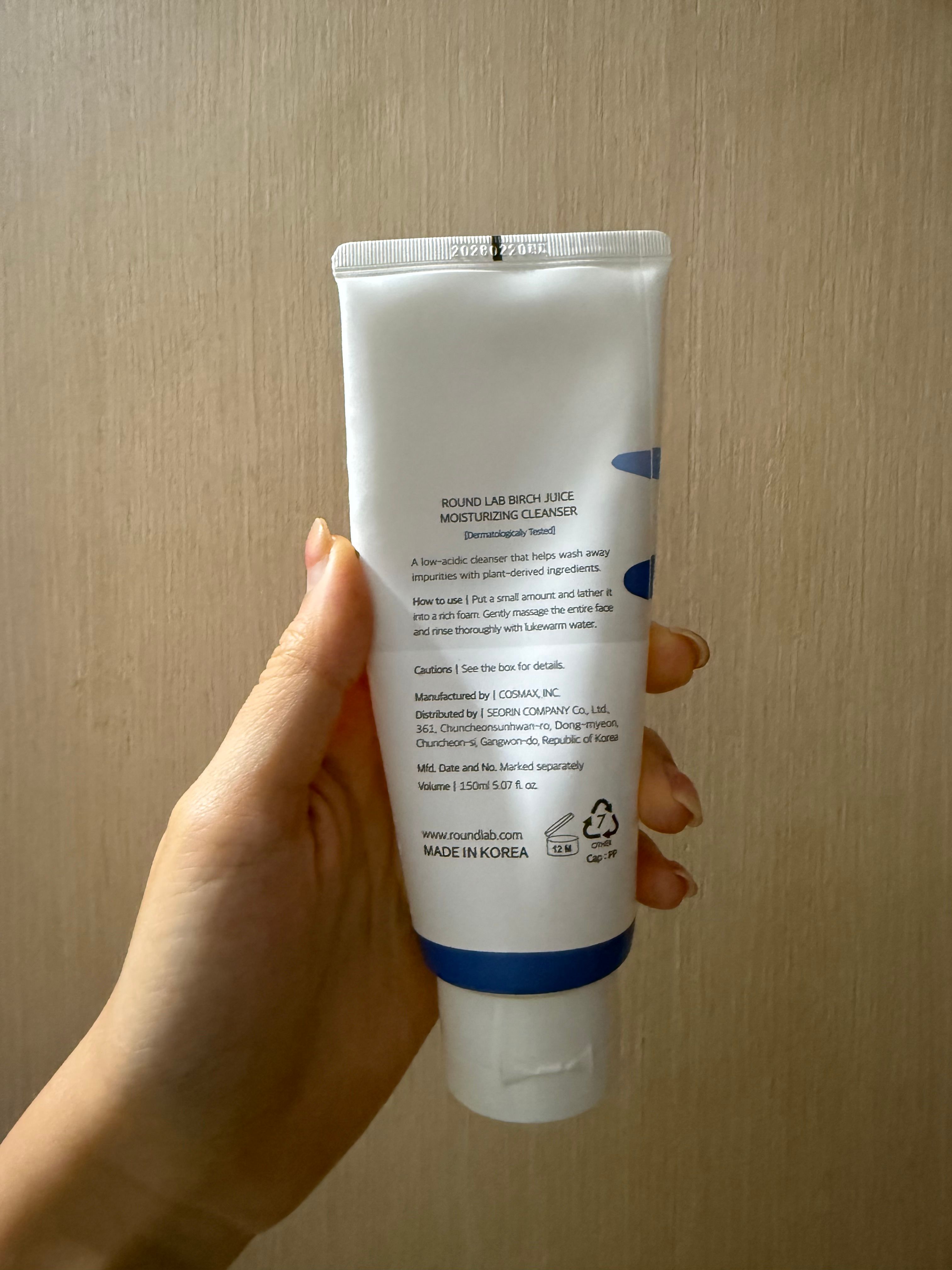 Round Lab 白樺樹保濕潔面乳 真實評價/實測照片 byW*S 1