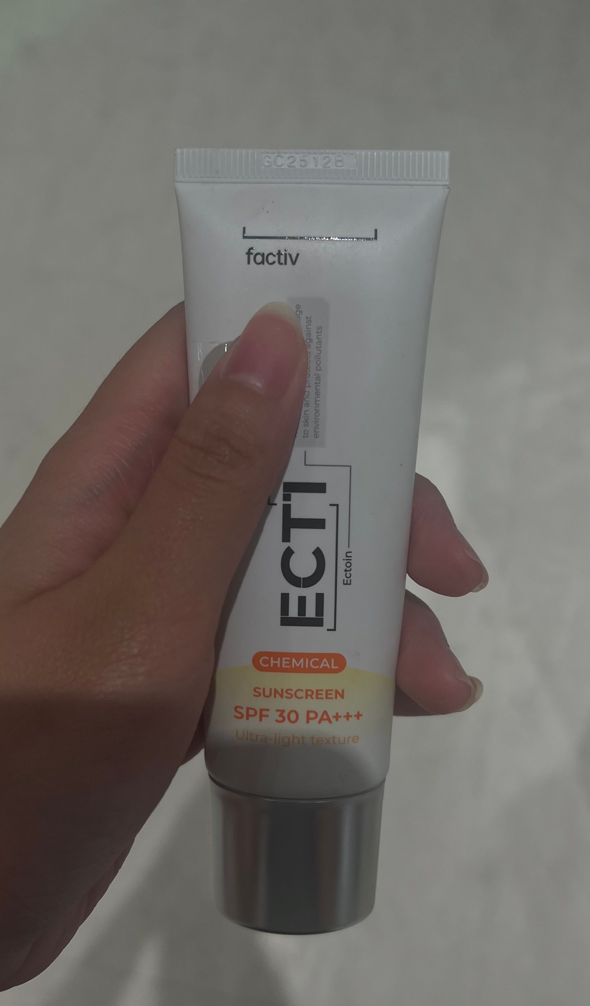 factiv ECT1 1% ECTOIN 極境修護因子防曬乳 真實評價/用後感 byt* 1 factiv ECT1 1% ECTOIN 極境修護因子防曬乳 真實評價/實測照片 byt* 1