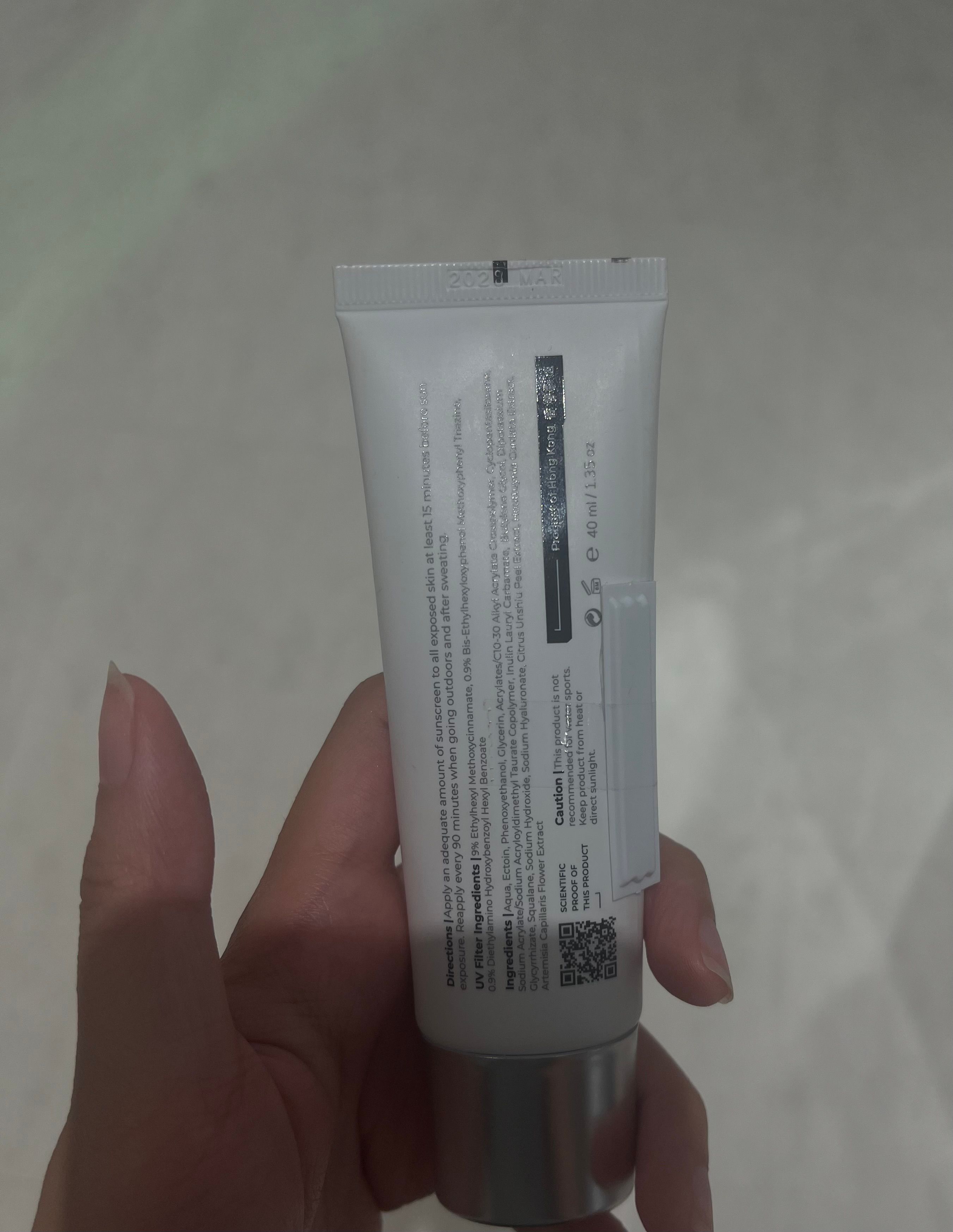 factiv ECT1 1% ECTOIN 極境修護因子防曬乳 真實評價/用後感 byt* 2 factiv ECT1 1% ECTOIN 極境修護因子防曬乳 真實評價/實測照片 byt* 2