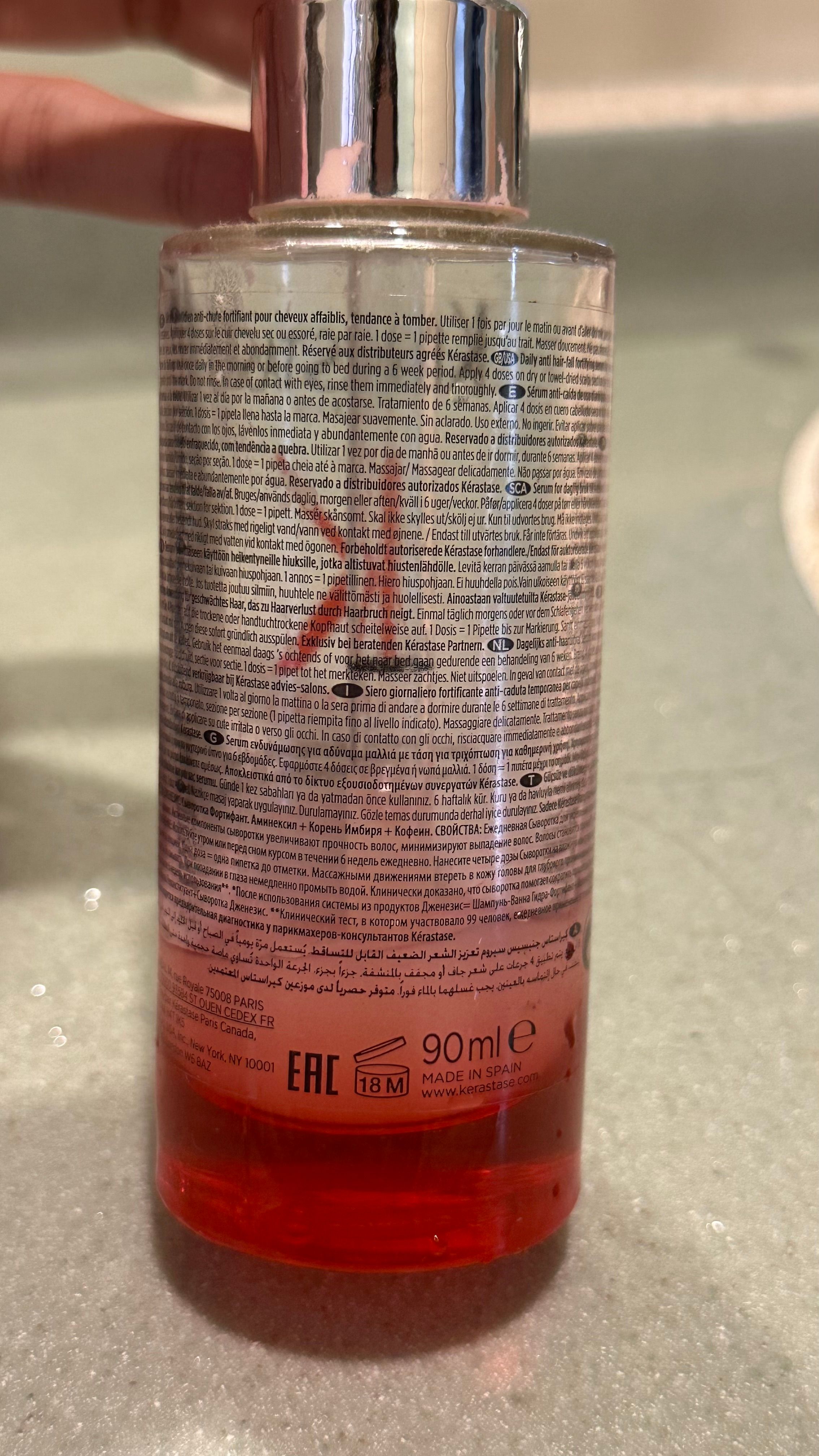 KÉRASTASE 雙重防脫修護精華 真實評價/實測照片 byyo***ll 2