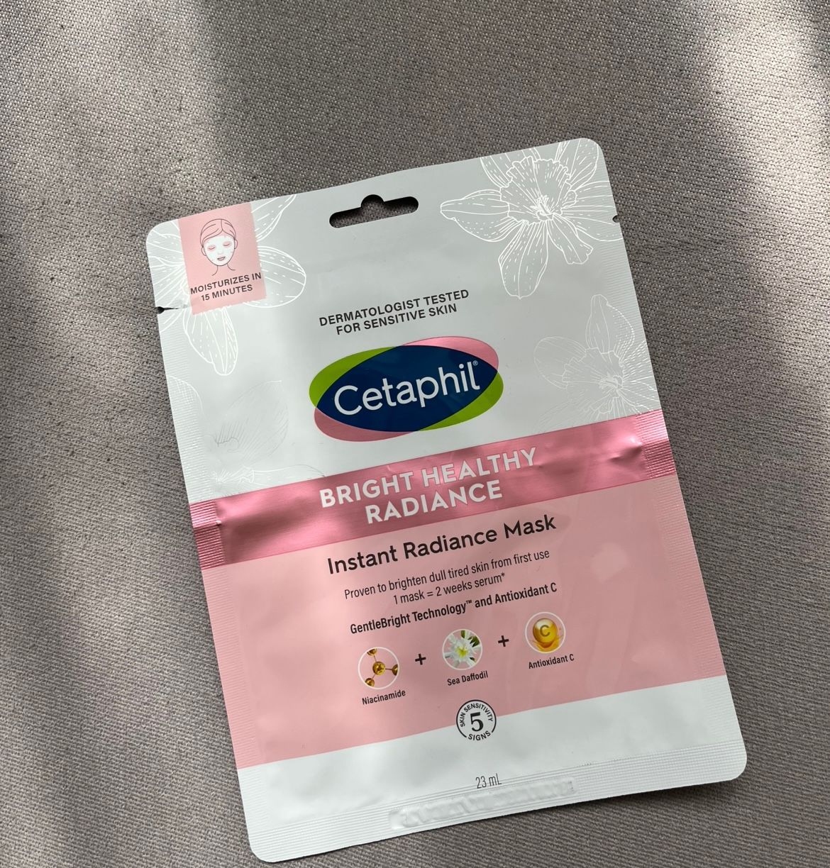 Cetaphil 透亮抗敏瞬間淨白面膜 真實評價/實測照片 bylit*********lam 1