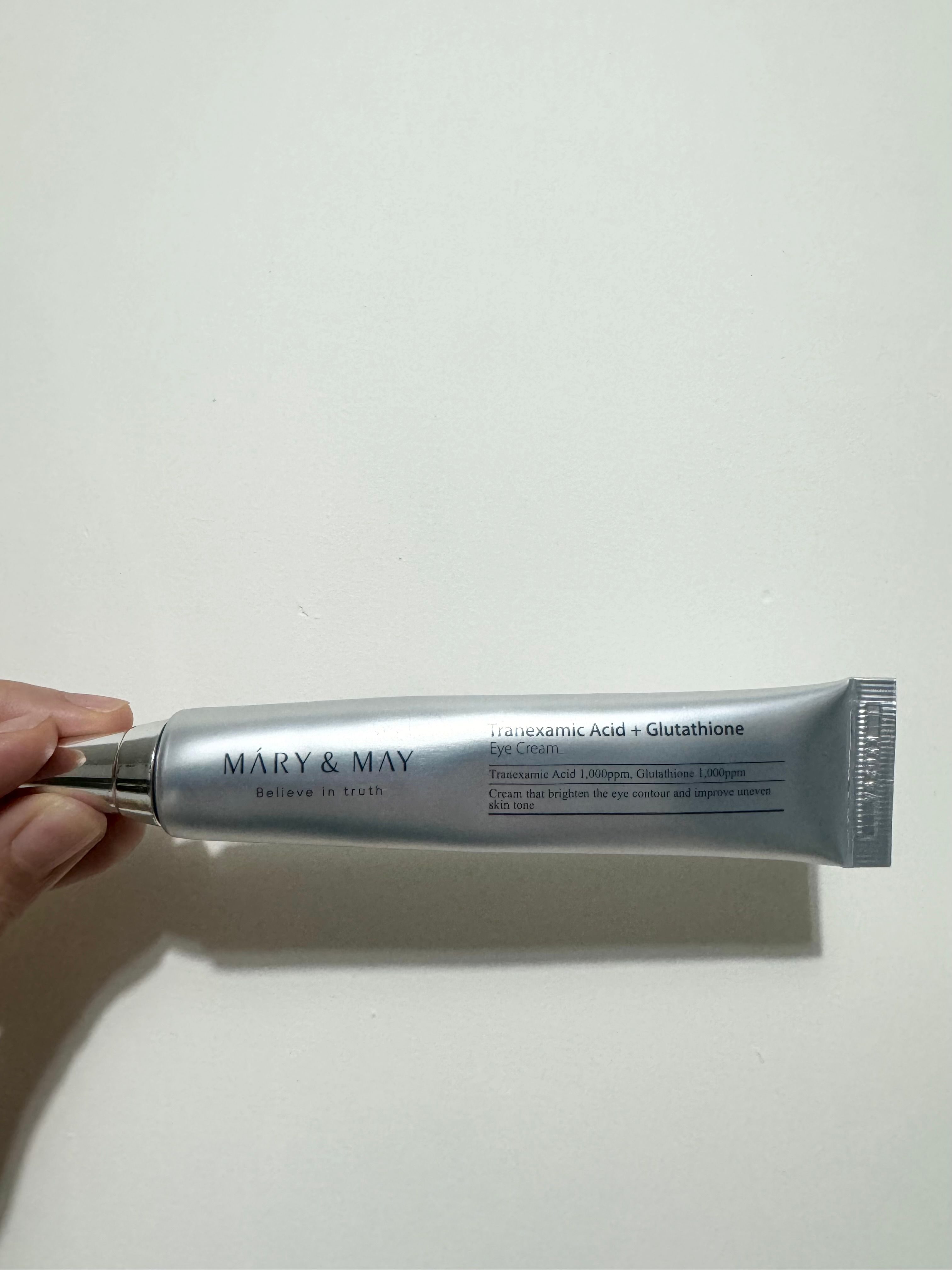 Mary & May 傳明酸+穀胱甘肽亮白明眸眼霜 真實評價/實測照片 byR**y 1