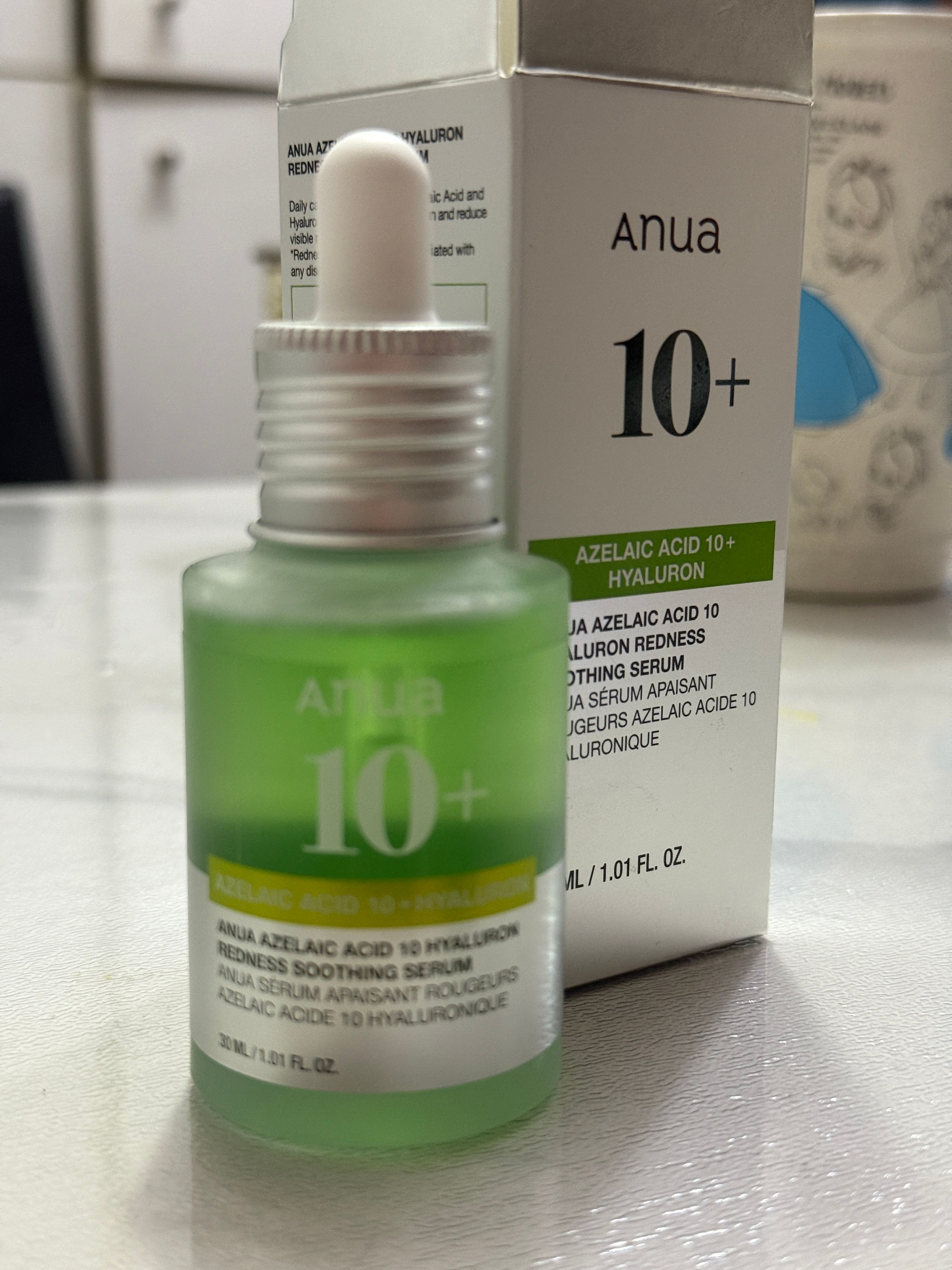 ANUA 10%壬二酸透明質酸舒緩降紅精華 真實評價/用後感 byAtl**********ung 2 ANUA 10%壬二酸透明質酸舒緩降紅精華 真實評價/實測照片 byAtl**********ung 2