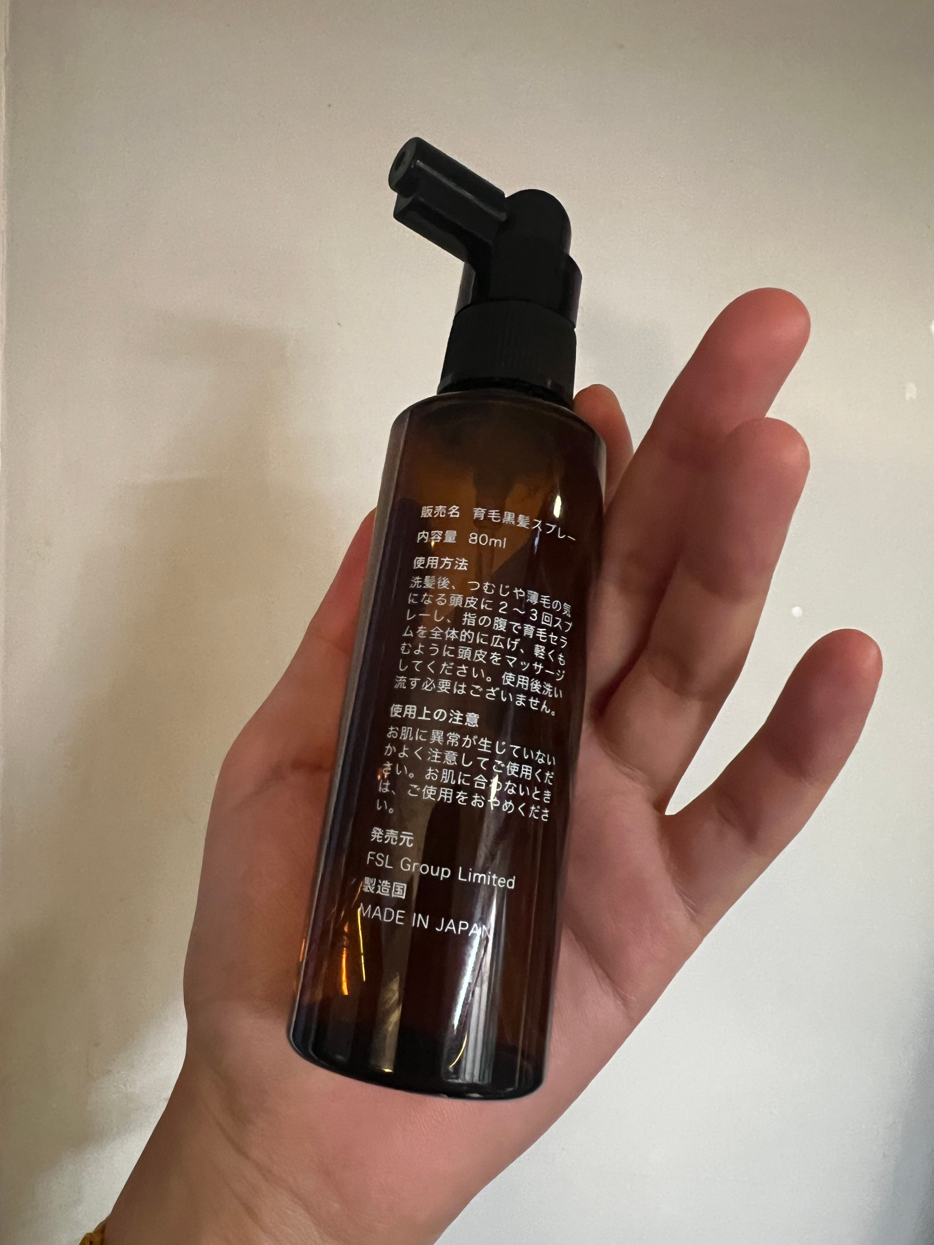 YUTAKANA豐盛生活 煥髮奇蹟生髮潤黑激活精華噴霧 真實評價/實測照片 byCa***ce 2