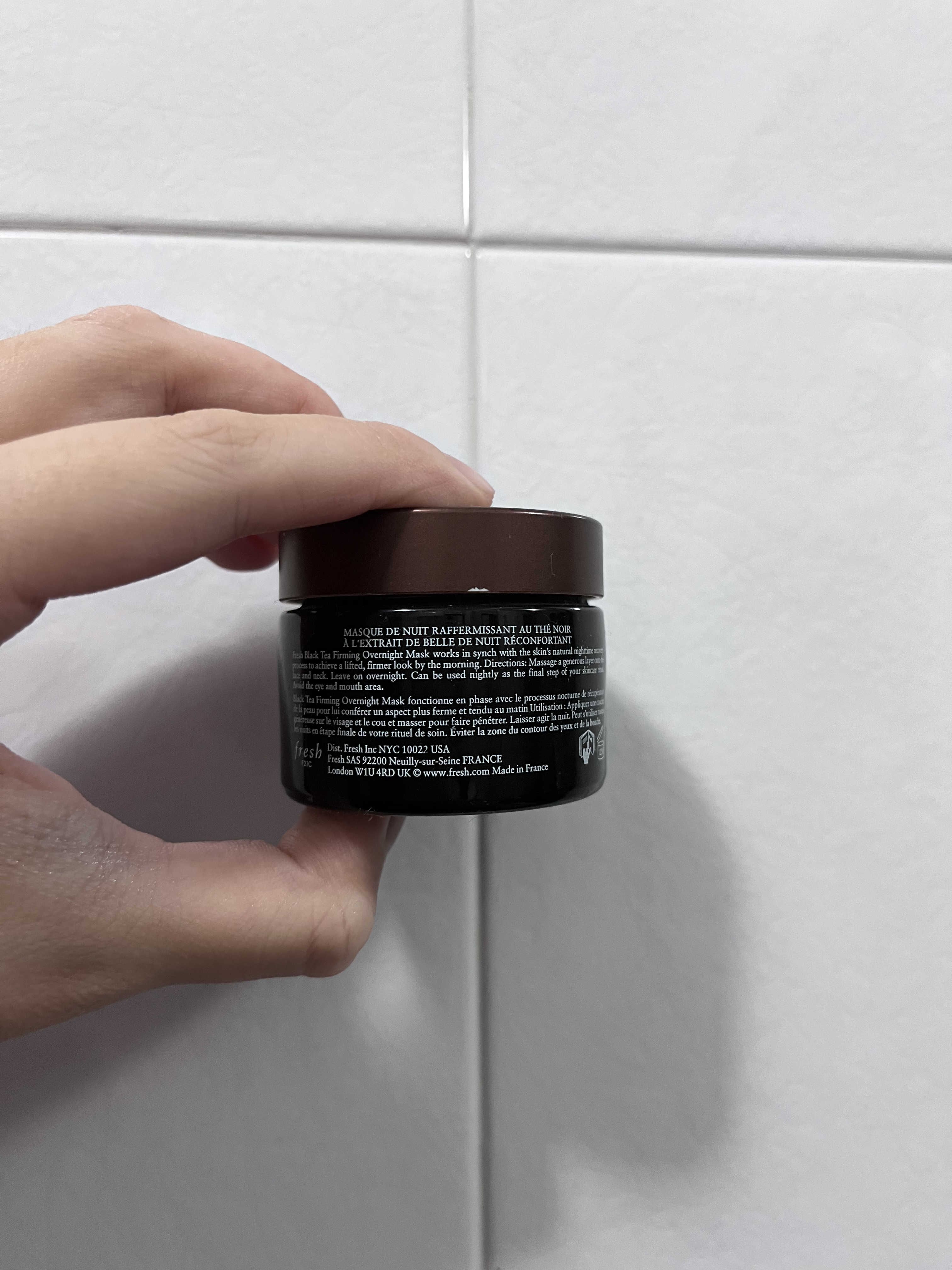 Fresh 紅茶晚間緊緻面膜 真實評價/實測照片 byj*s 2