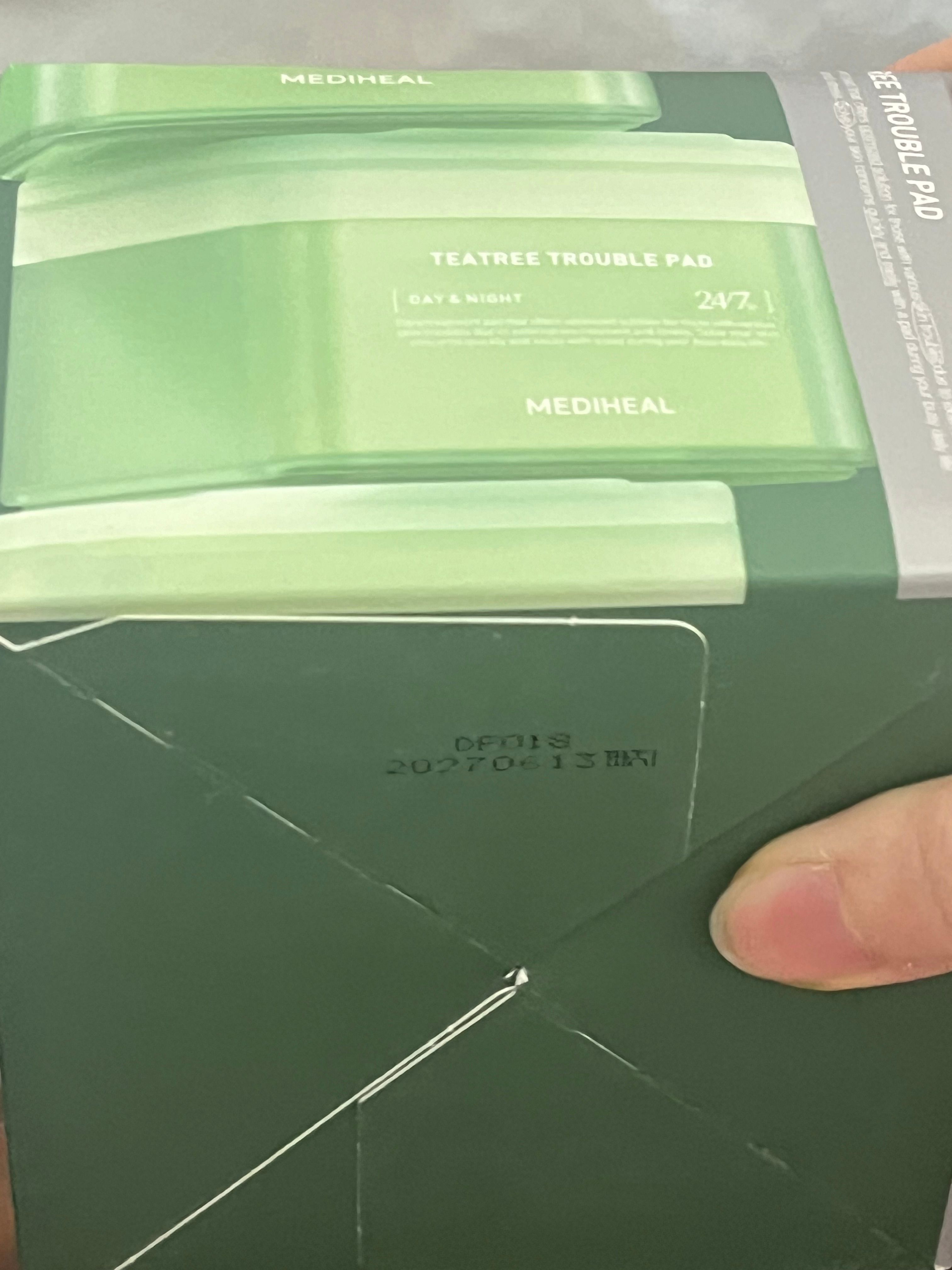 Mediheal 茶樹舒緩鎮定保濕柔膚棉片(茶樹維穩棉片) 真實評價/實測照片 byhok***************com 1