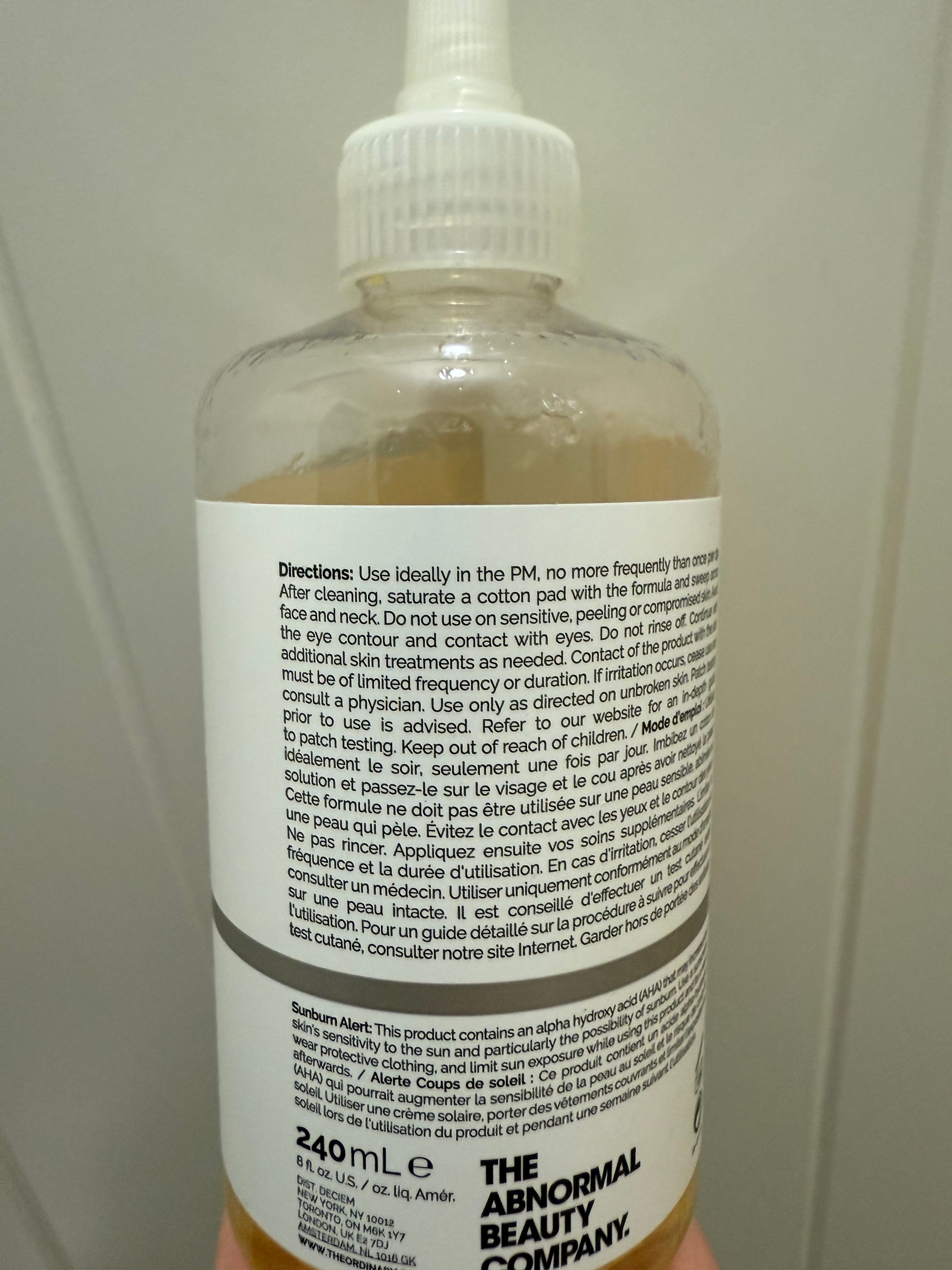 The Ordinary 甘醇酸7%爽膚水 真實評價/實測照片 byDhw***non 1