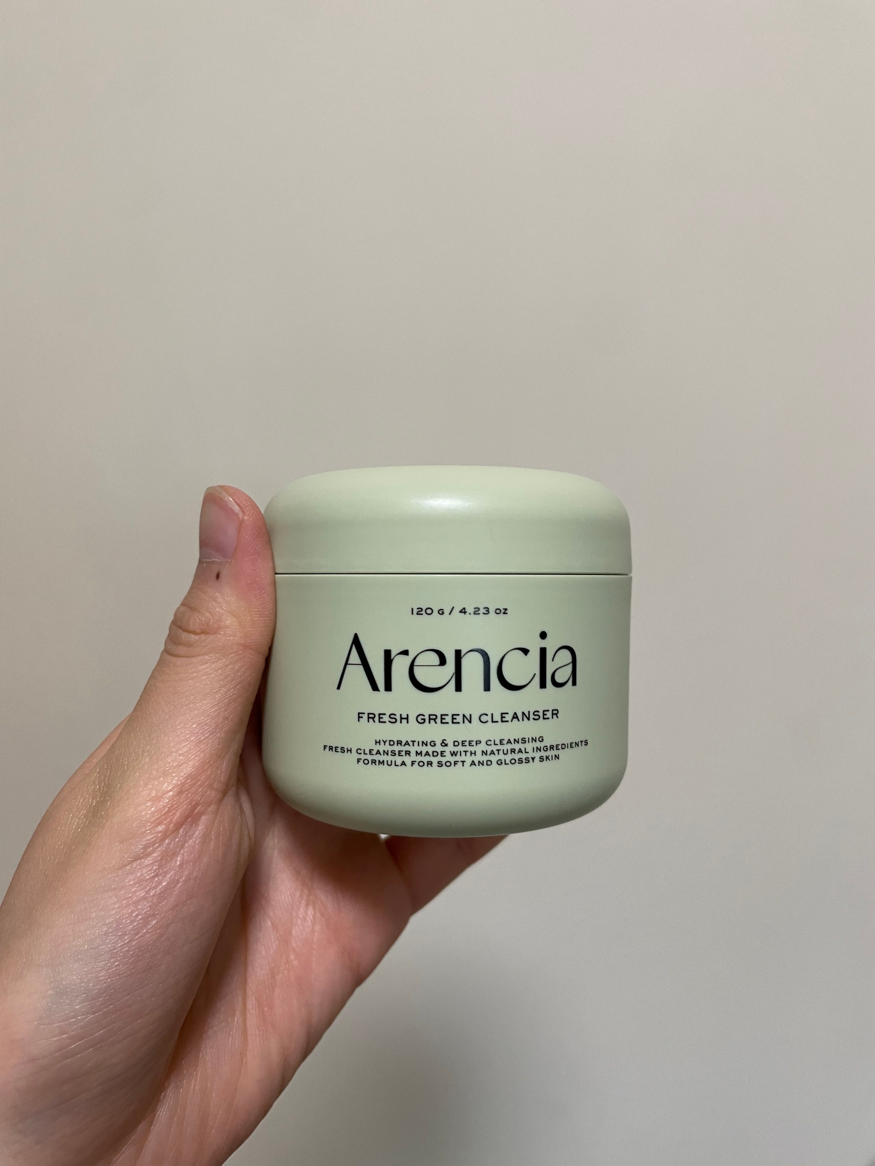 Arencia 綠色年糕保濕潔面乳 真實評價/實測照片 byc***g 1