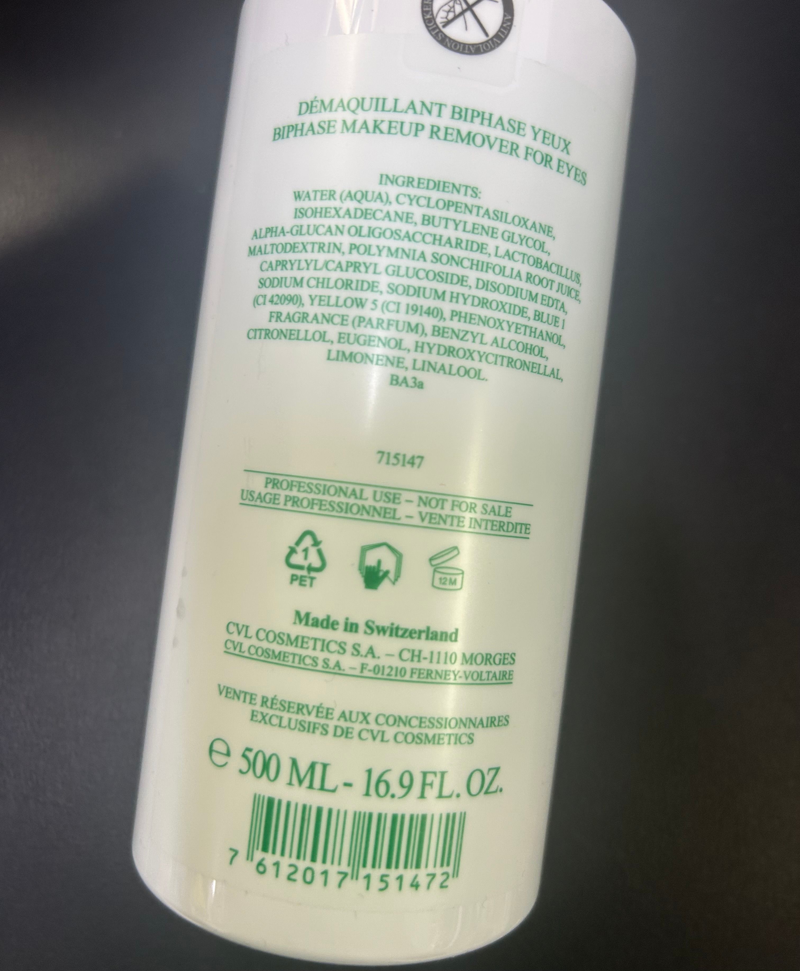 VALMONT 澈淨之泉眼部卸妝液 Purity Bi- Falls 真實評價/實測照片 byc**i 1