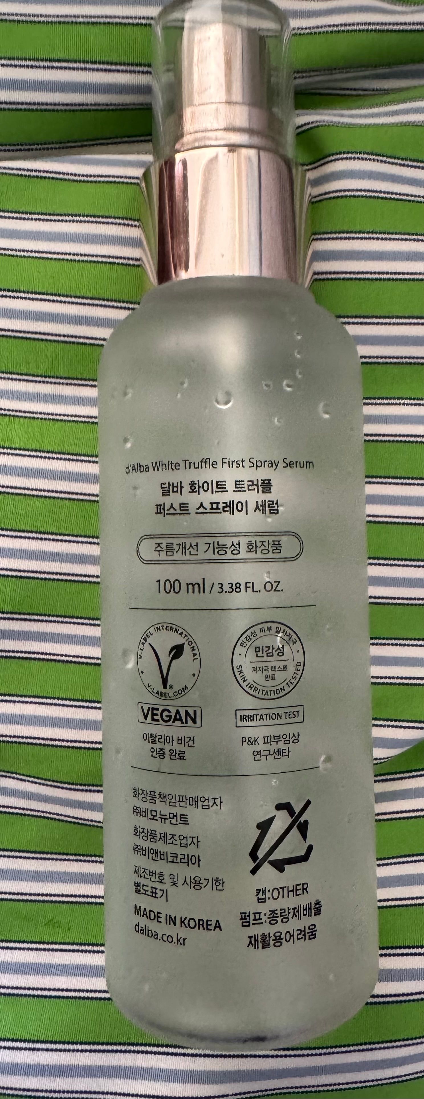 d'Alba 白松露精華保濕噴霧 真實評價/實測照片 byWo****ng 2