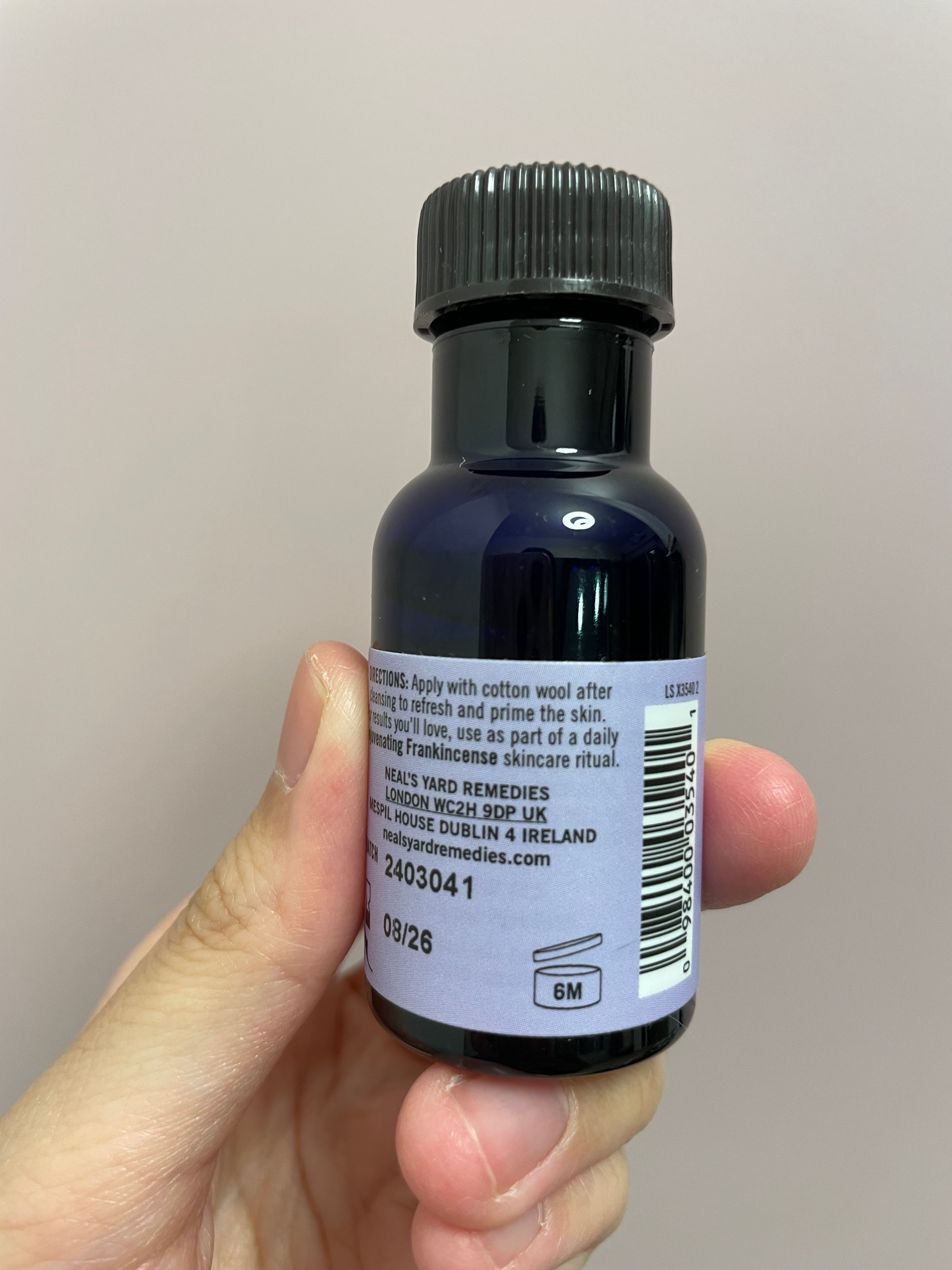 Neal’s Yard Remedies 乳香賦活爽膚水 真實評價/實測照片 byMon****tar 1