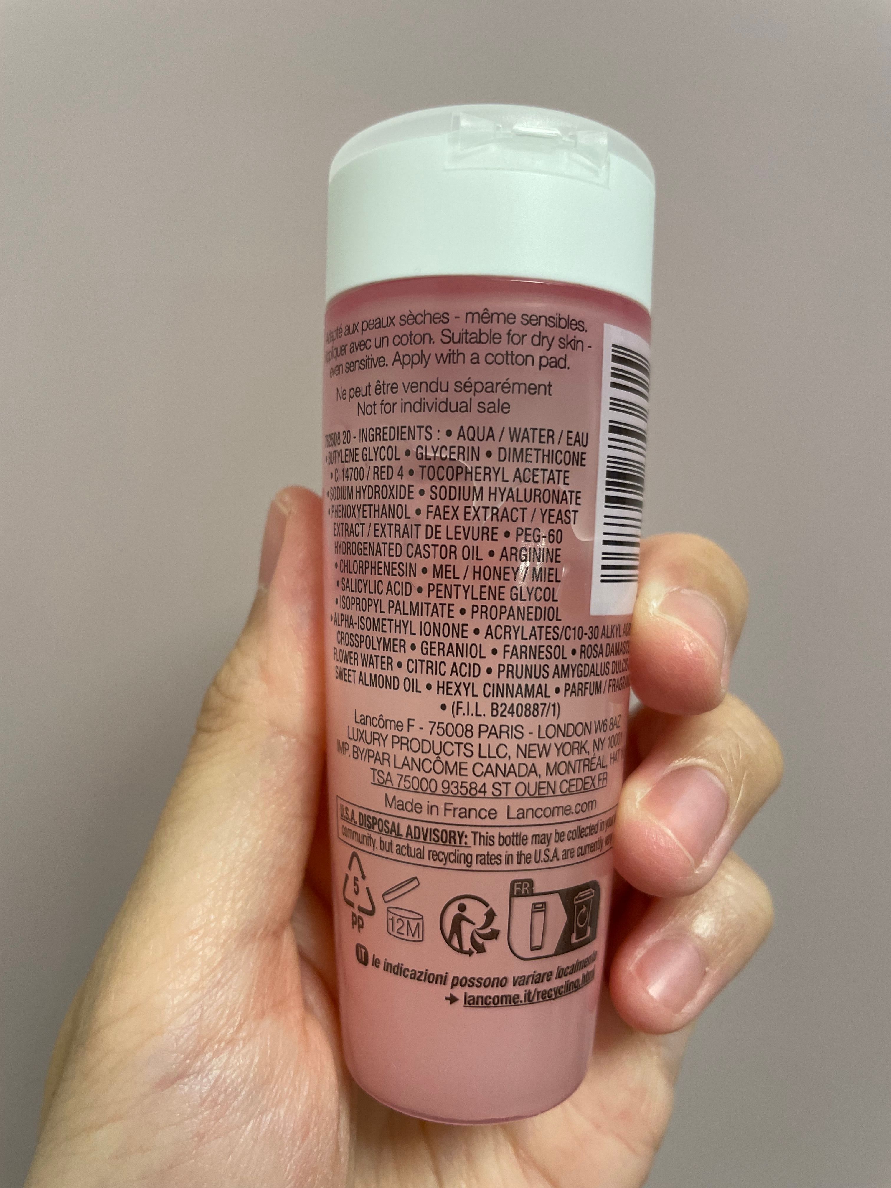 Lancome 溫和保濕水 真實評價/實測照片 byMon****tar 2