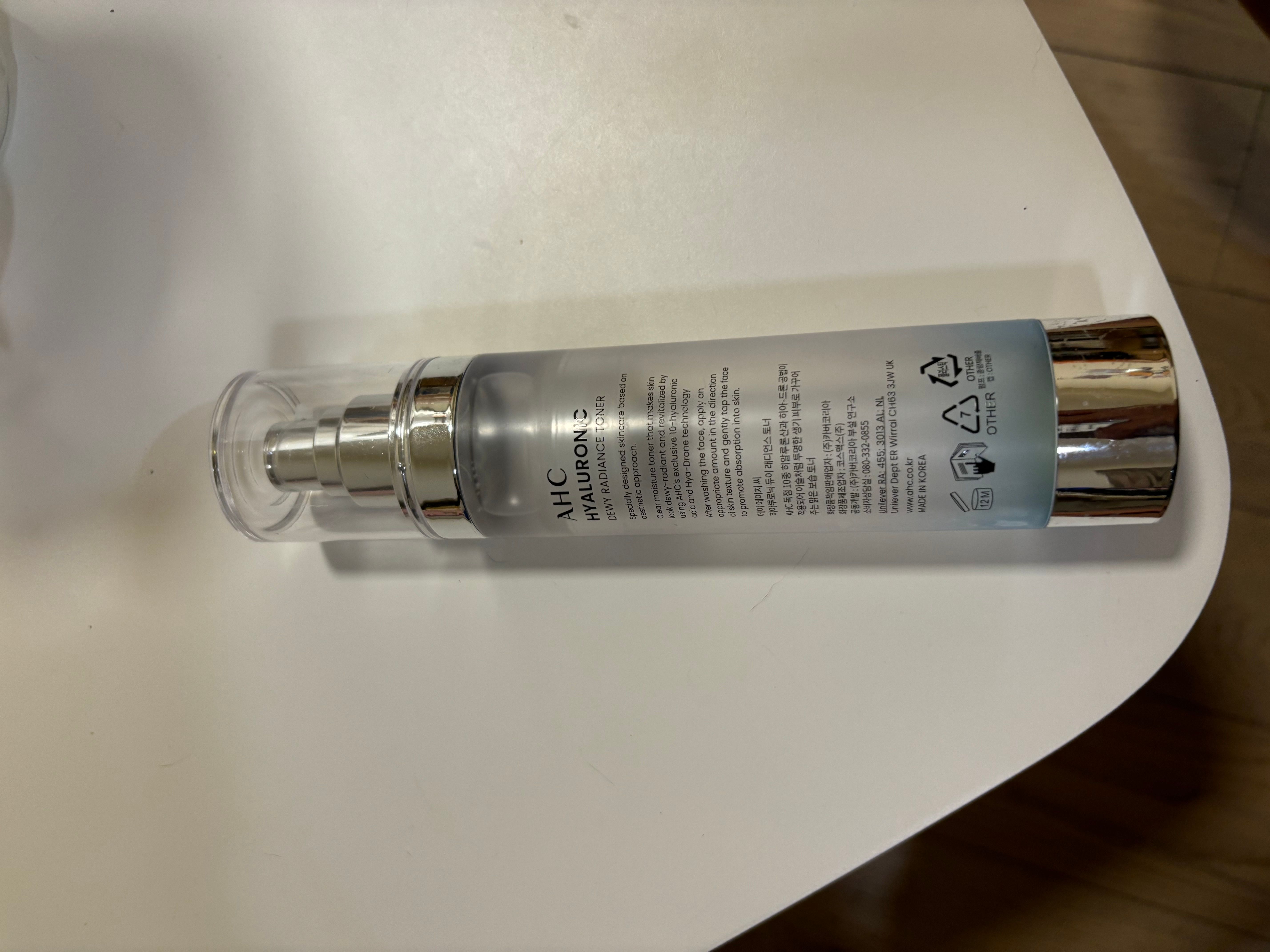 AHC 玻尿酸補水透亮機能水 真實評價/實測照片 byTha***rlo 1