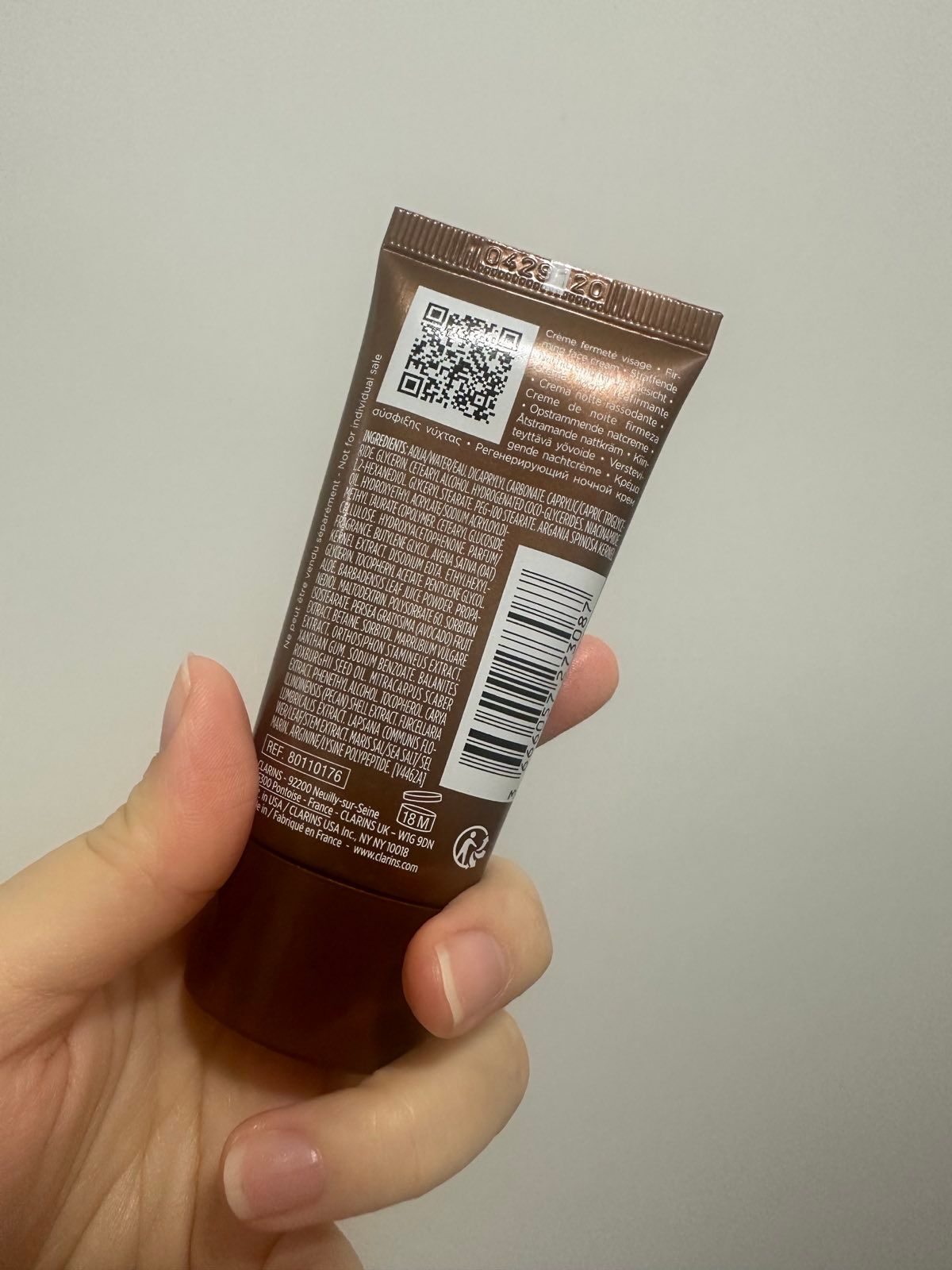 CLARINS 煥顏緊緻晚霜 真實評價/實測照片 byIa***af 2