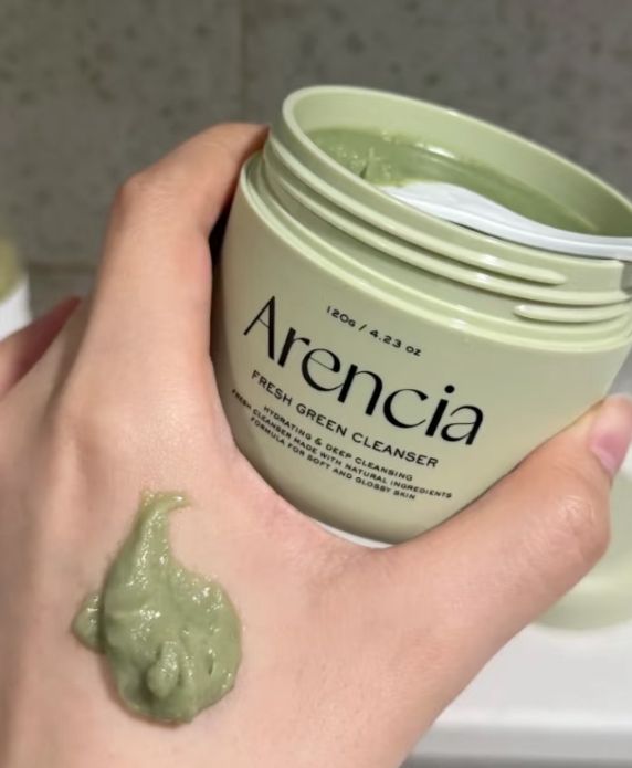 Arencia 綠色年糕保濕潔面乳 真實評價/實測照片 byy*n 1