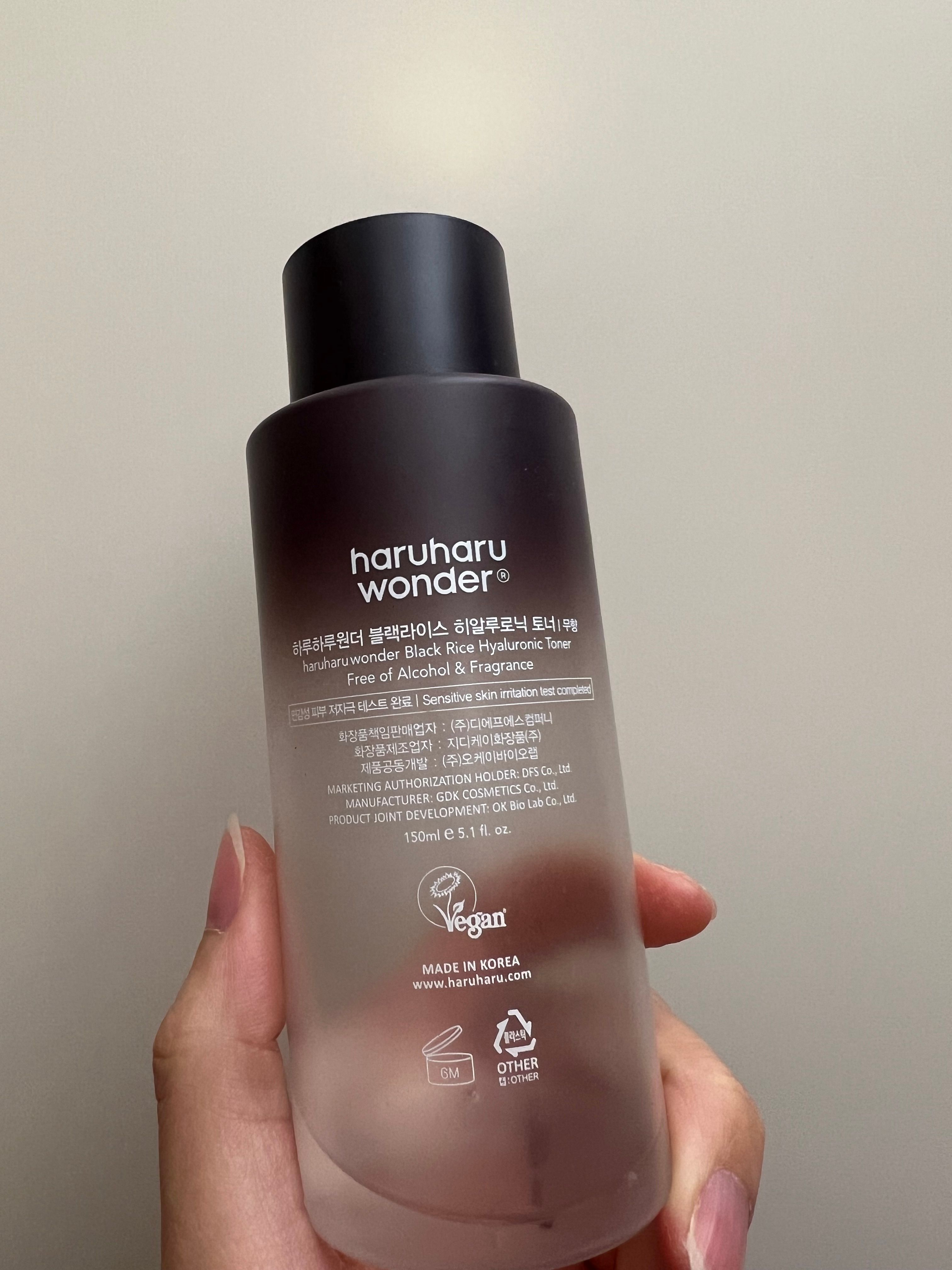 HARUHARU 黑米透明質酸爽膚水 真實評價/實測照片 byWa***ee 1