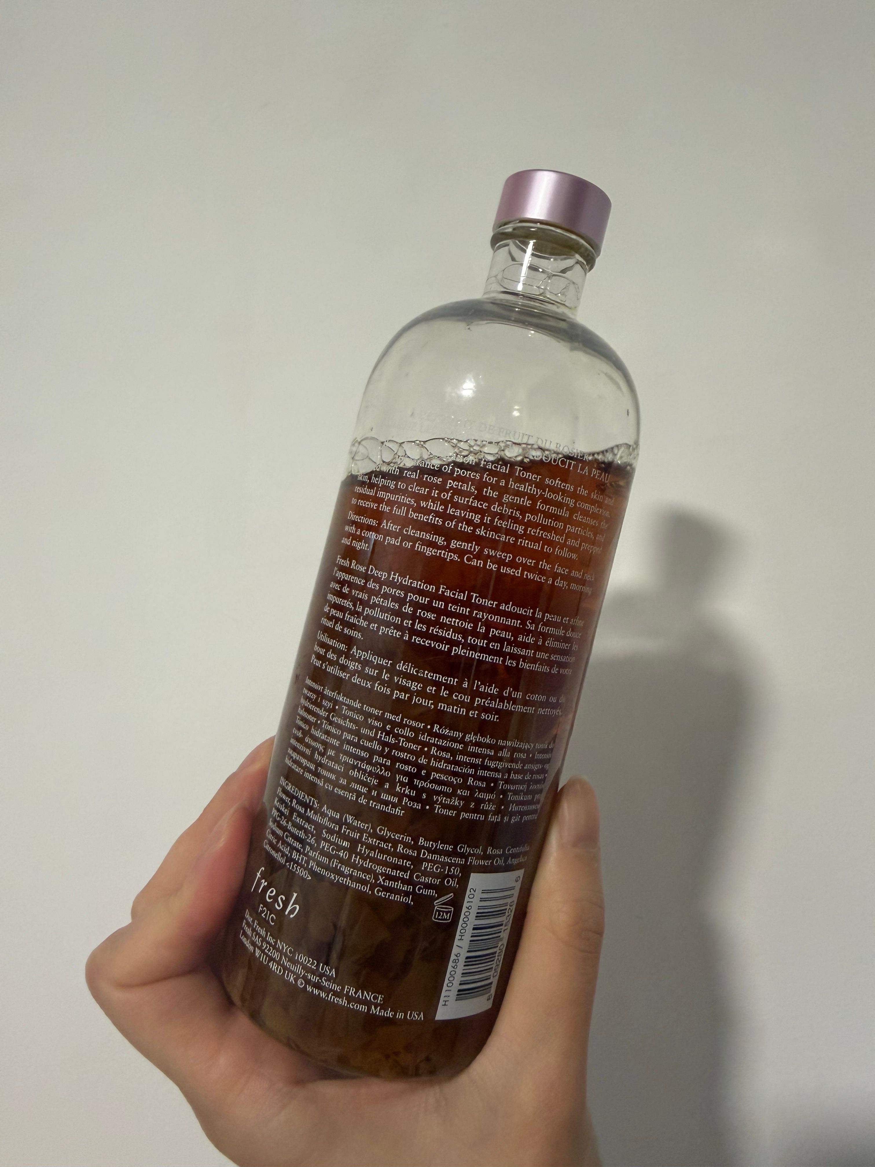 Fresh 玫瑰深層保濕柔膚水 真實評價/實測照片 bycan******************.hk 1