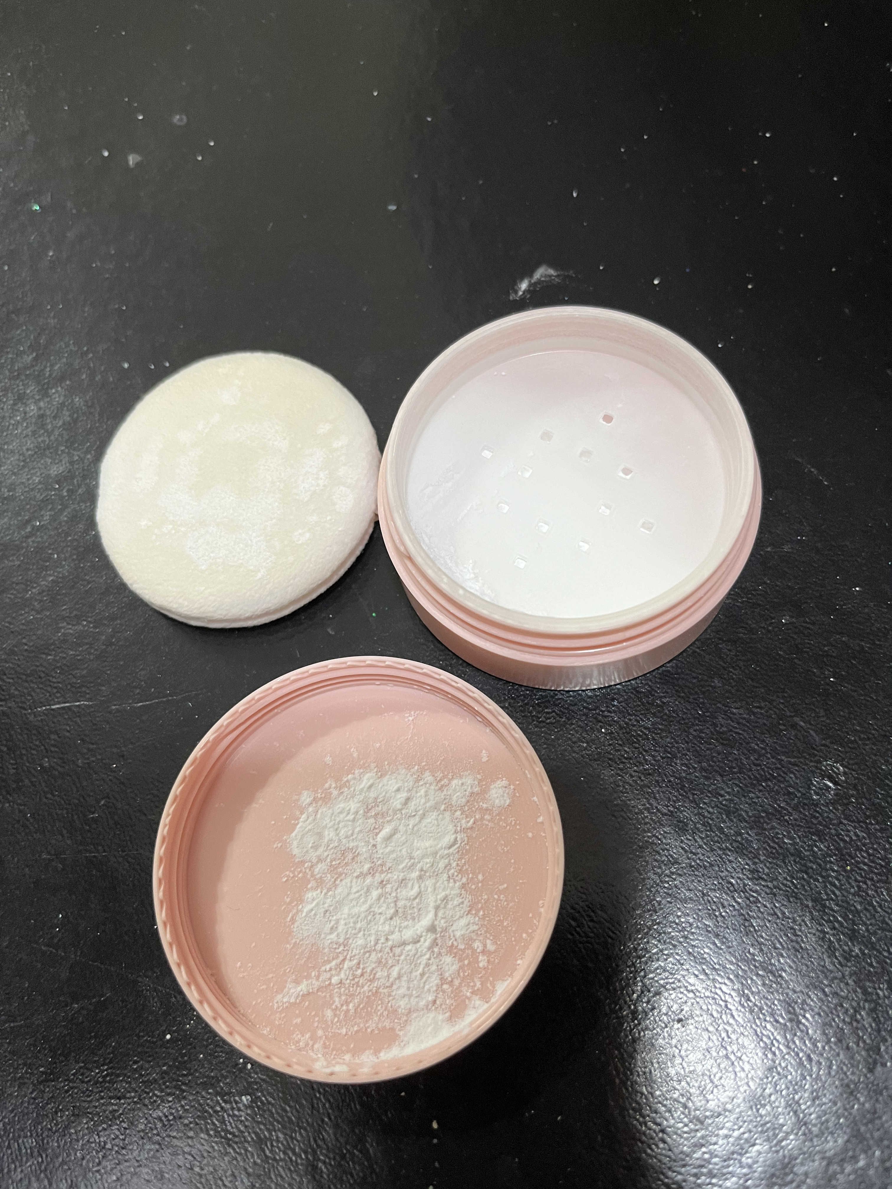 Skinfood 蜜桃定妝控油碎粉 真實評價/實測照片 byj*s 1