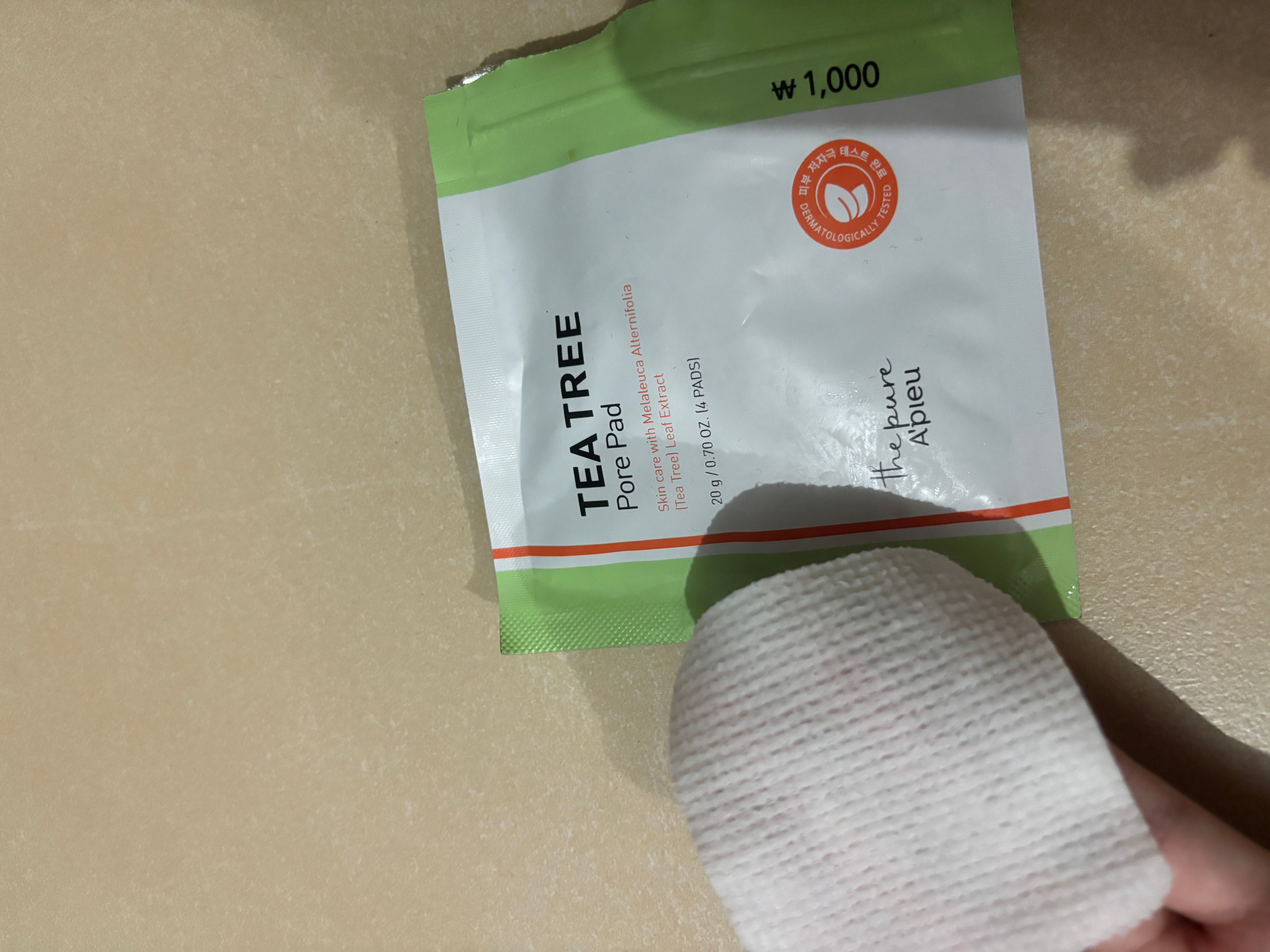 A'Pieu The Pure Tea Tree Pore Pad 真實評價/用後感 by* 1 A'Pieu The Pure Tea Tree Pore Pad 真實評價/實測照片 by* 1