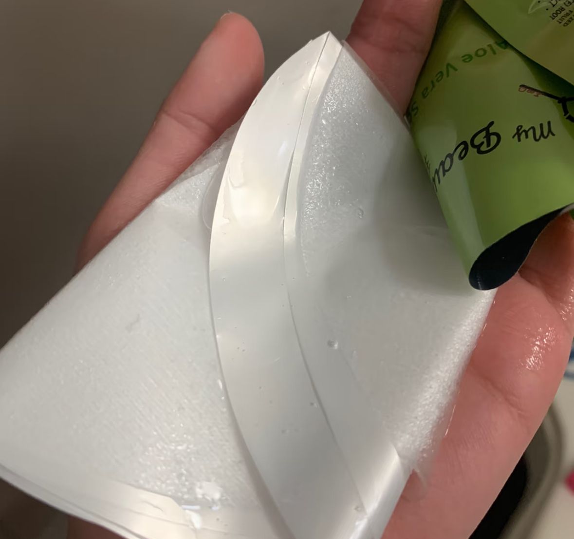 我的美麗日記 沙地蘆薈舒緩面膜 真實評價/實測照片 byAl****23 1