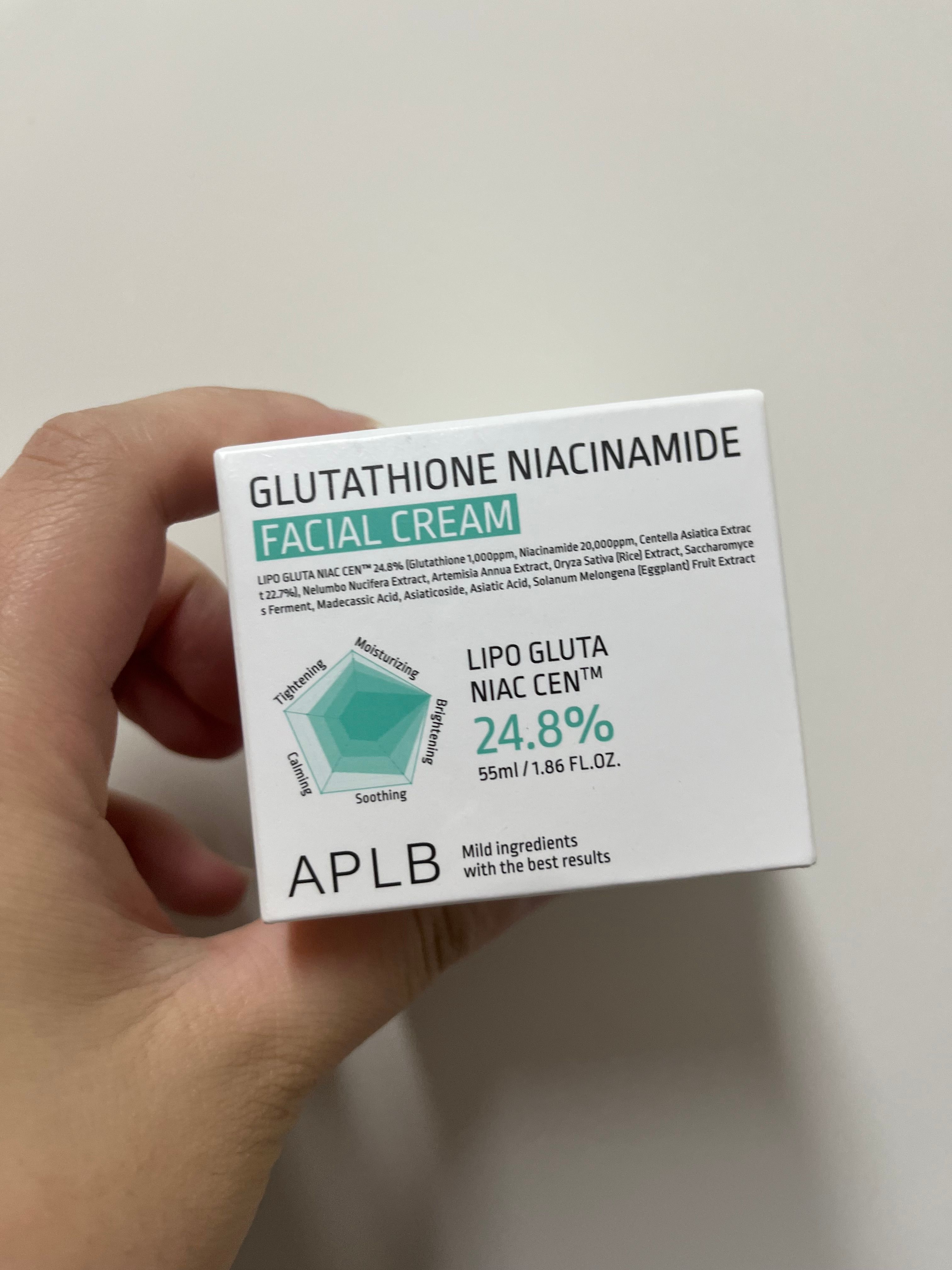 APLB 穀胱甘肽煙酰胺水潤保濕乳霜 真實評價/實測照片 byQIN****ING 2