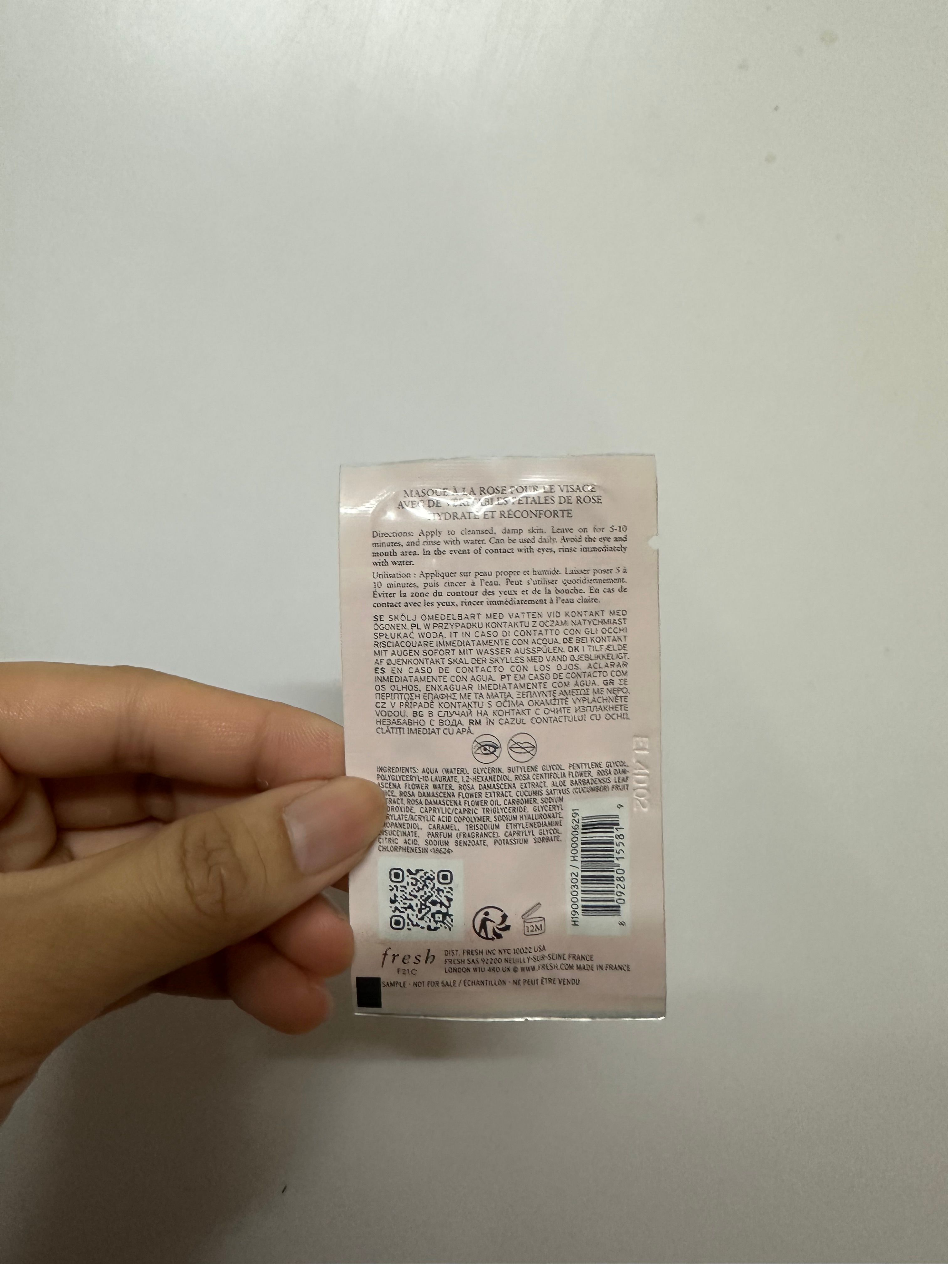 Fresh 玫瑰保濕面膜 真實評價/實測照片 byA*c 1