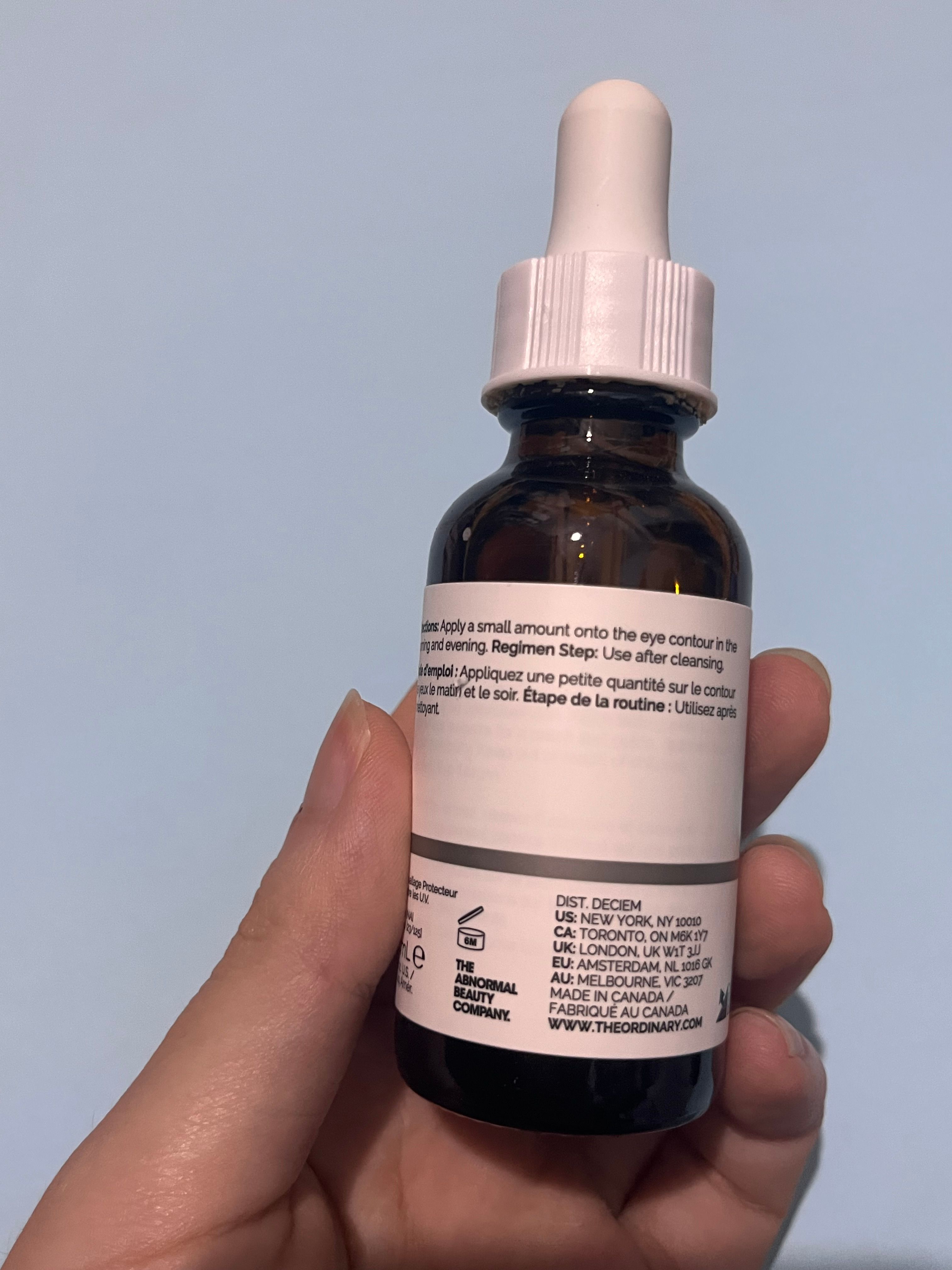 The Ordinary 咖啡因眼部去腫去黑色素精華 真實評價/實測照片 byk***y 1