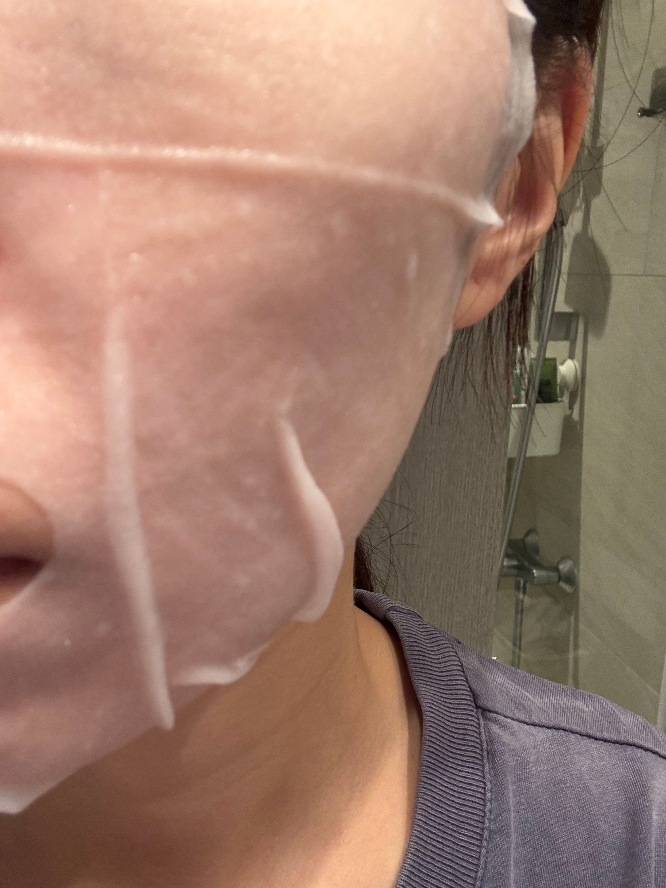 ANUA 70%水蜜桃煙酰胺精華面膜 真實評價/實測照片 byRu**cc 1