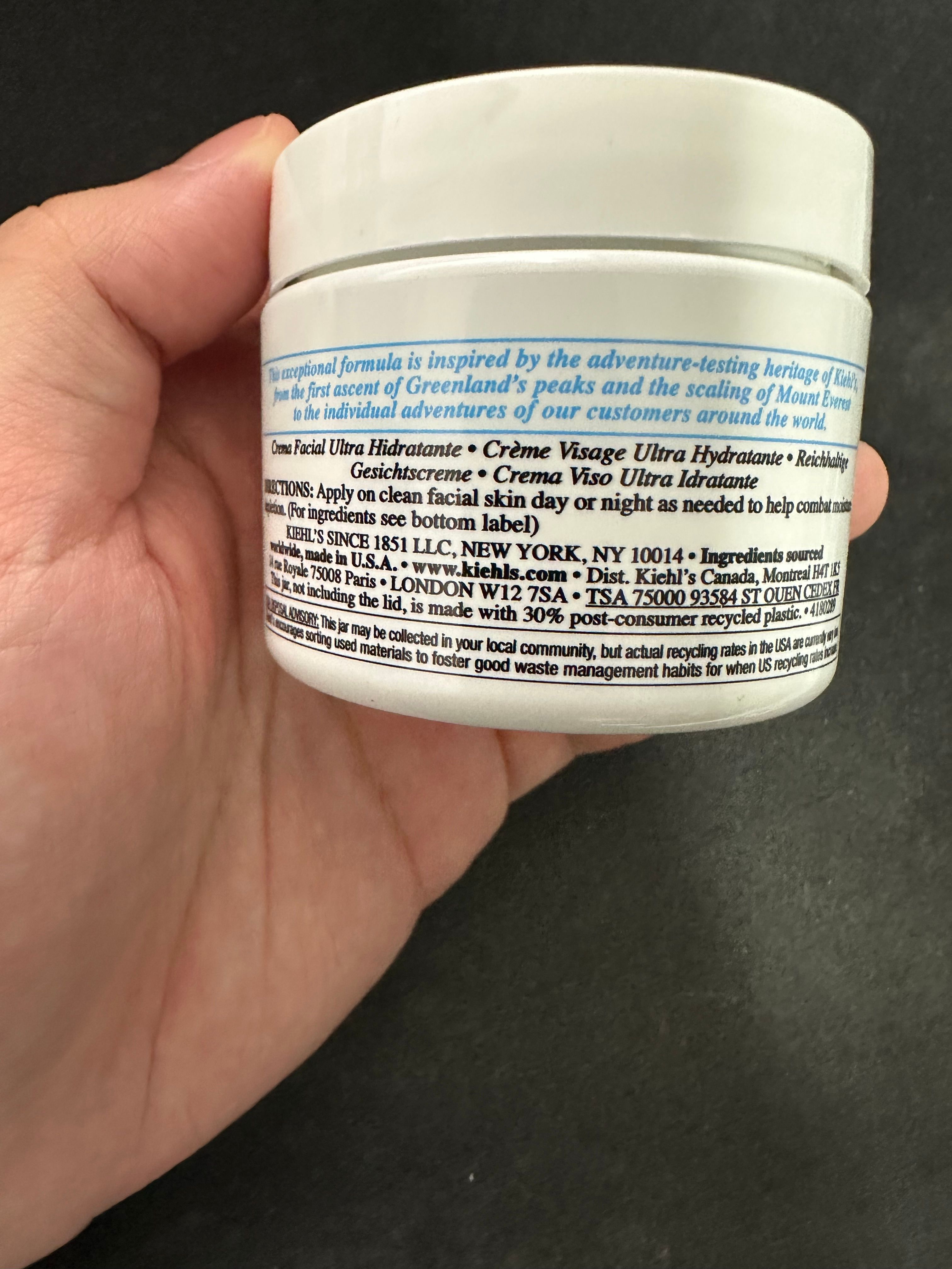 Kiehl's 特效保濕面霜 真實評價/實測照片 byM***o 2