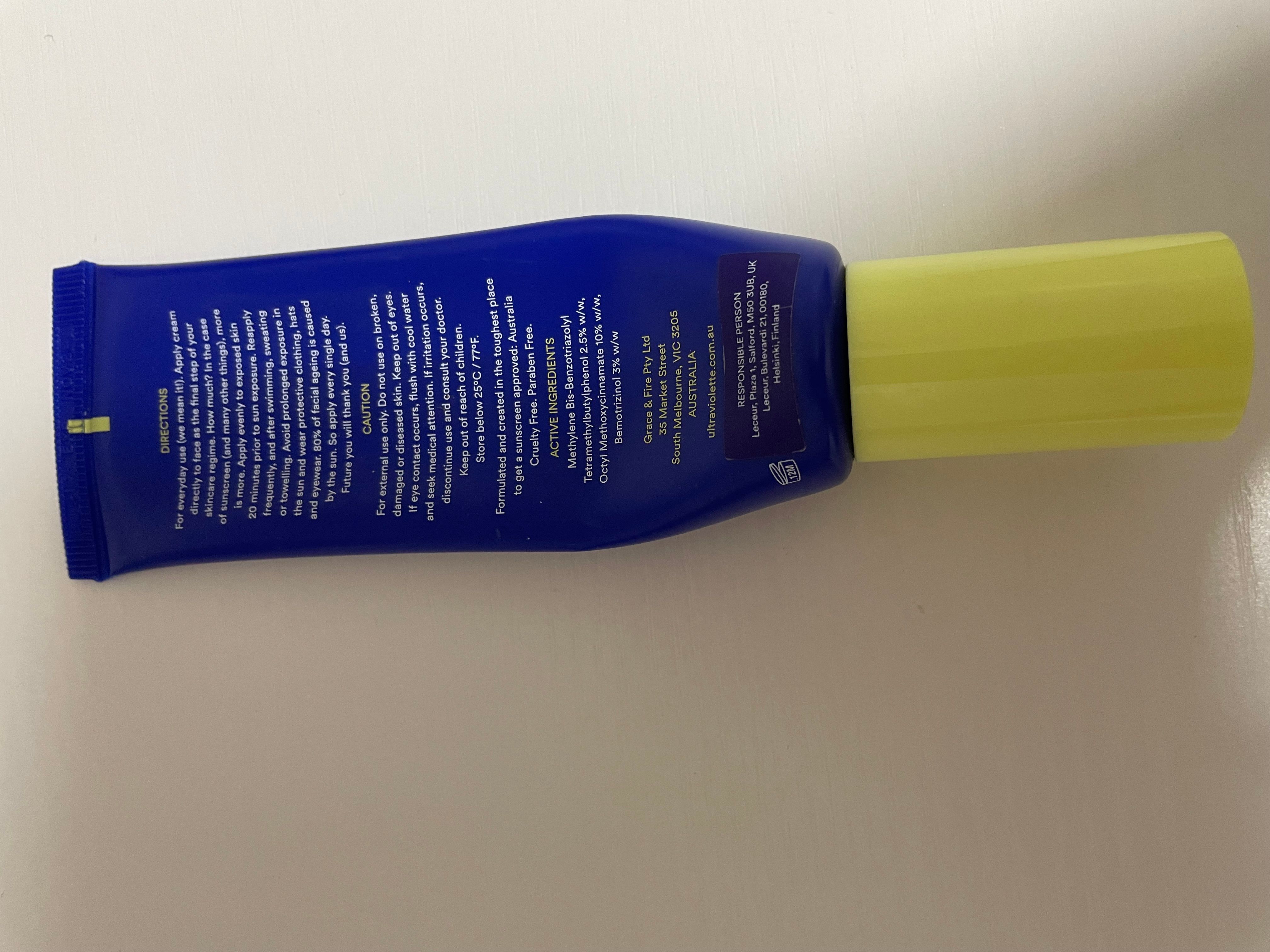 ULTRA VIOLETTE Supreme Screen Hydrating Facial Skinscreen SPF 50+ 真實評價/實測照片 byEas***ppy 1