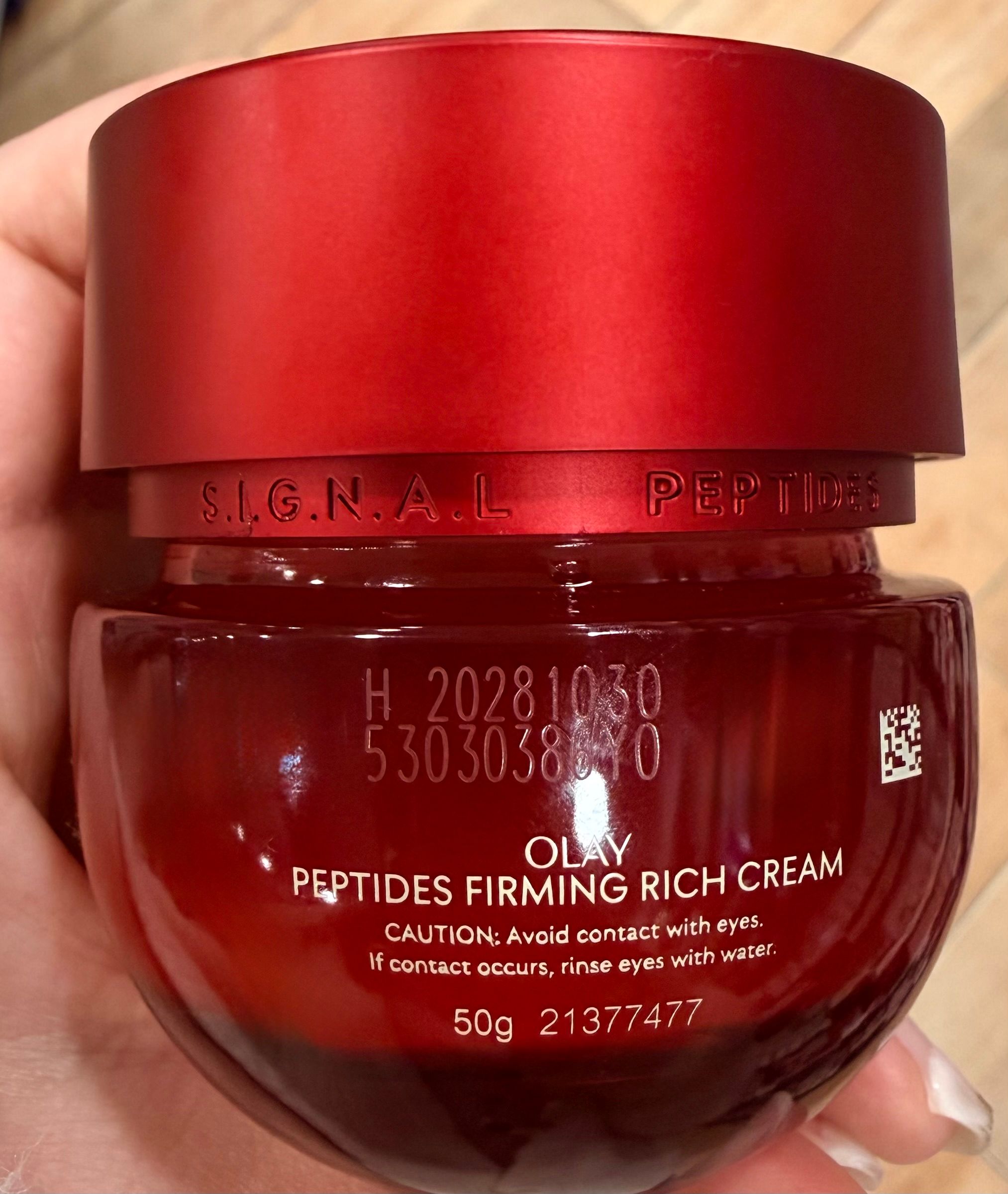 Olay 胜肽專研緊緻輕潤乳霜 (紅金面霜) 真實評價/實測照片 bySsi***rii 2