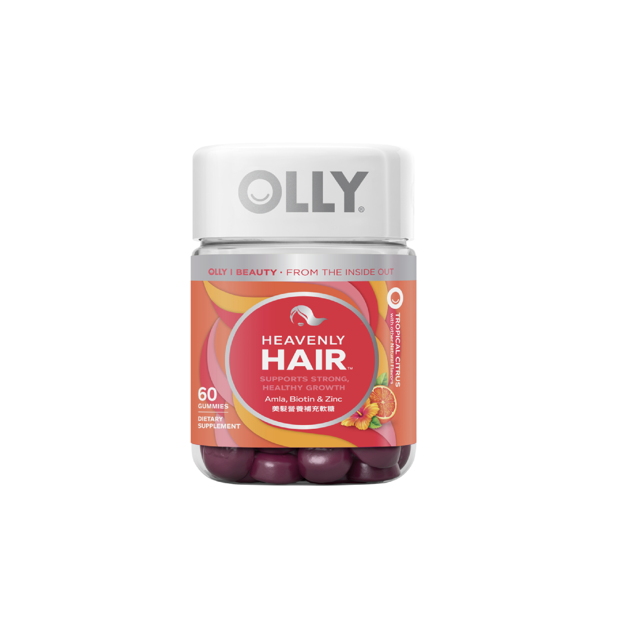 Olly Amla, Biotin & Zinc 美髮營養補充軟糖
