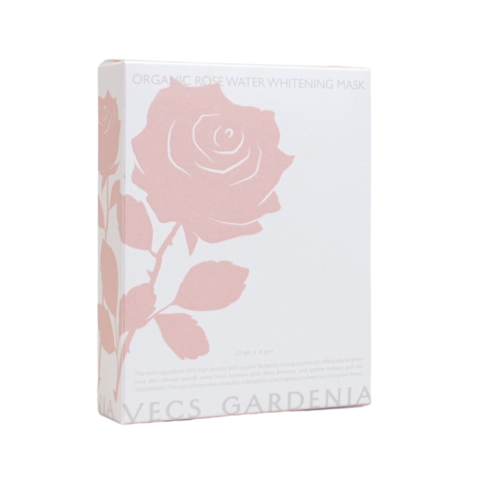 Vecs Gardenia 嘉丹妮爾 有機玫瑰純露亮白面膜 