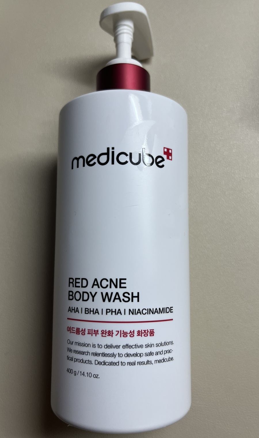 Medicube RED抗痘沐浴乳 真實評價/實測照片 byS***e 1