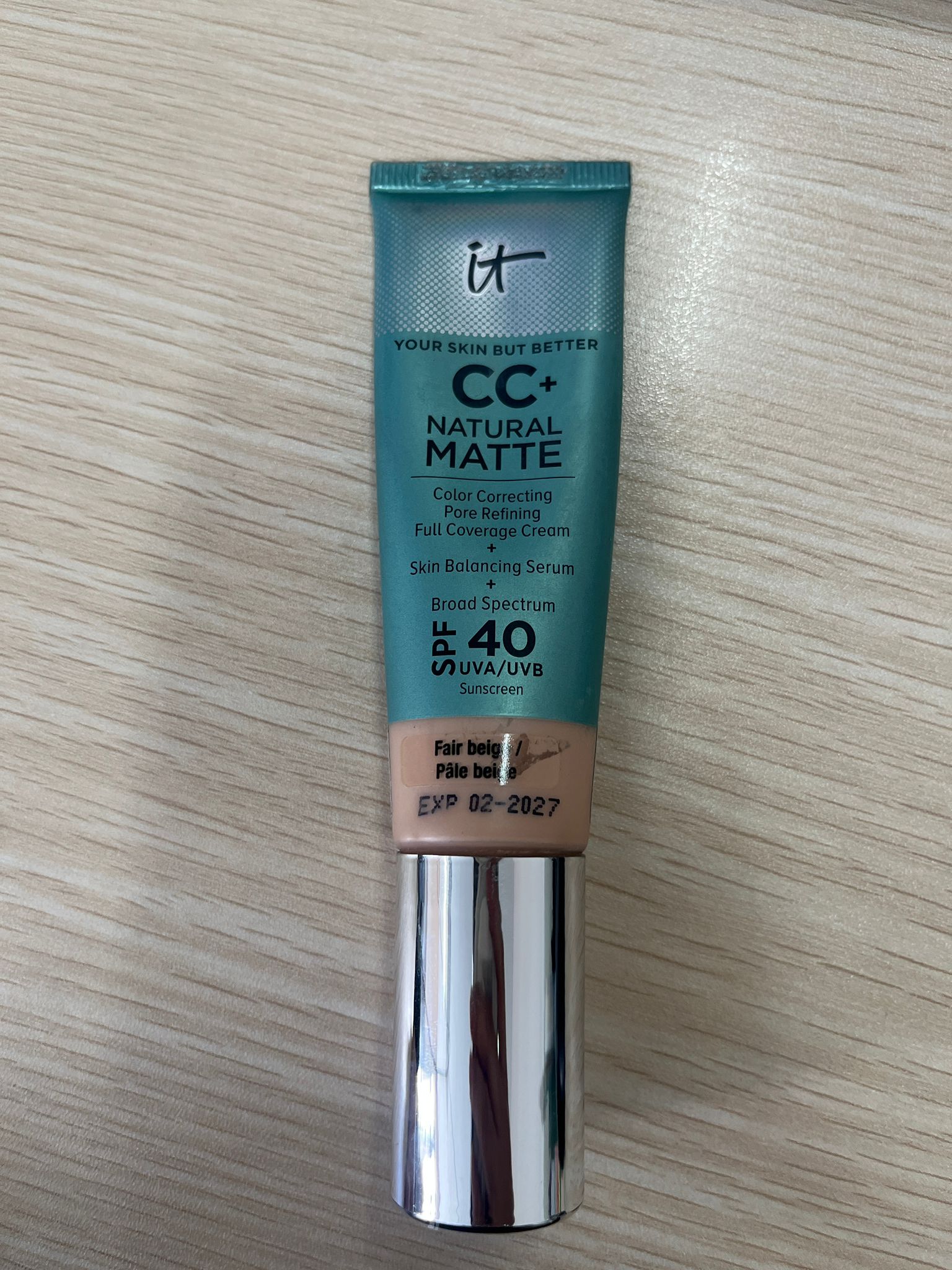 It 啞緻完美遮瑕CC霜 Your Skin But Better CC+ Cream Oil-Free Matte with SPF40 真實評價/用後感 byLil***han 1 It 啞緻完美遮瑕CC霜 Your Skin But Better CC+ Cream Oil-Free Matte with SPF40 真實評價/實測照片 byLil***han 1