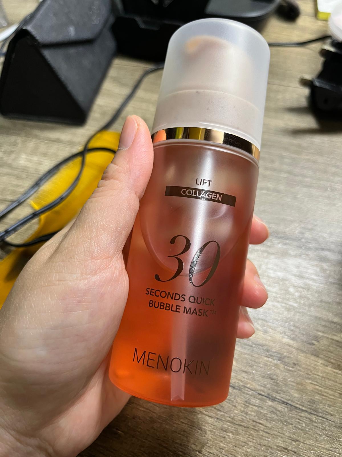 MENOKIN 30 秒免洗泡泡緊緻抗老面膜 真實評價/用後感 byMr***se 1 MENOKIN 30 秒免洗泡泡緊緻抗老面膜 真實評價/實測照片 byMr***se 1