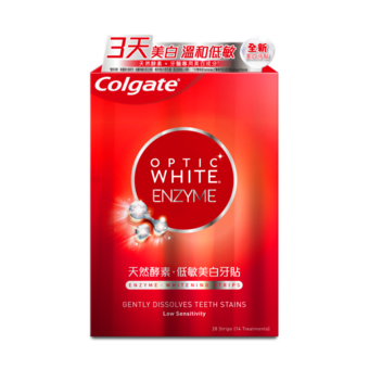 Colgate 高露潔 光感白酵素低敏美白牙貼